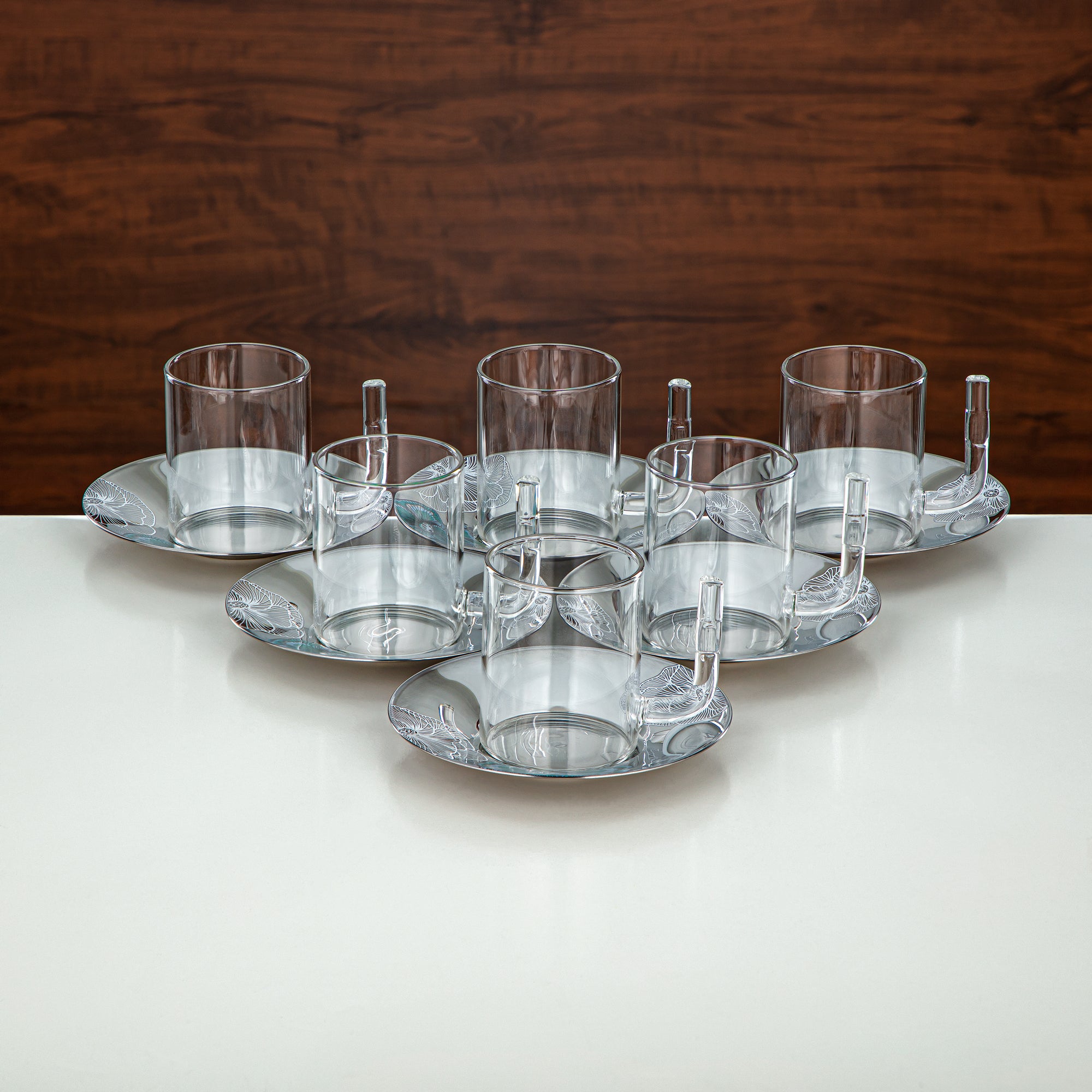 طقم ترامس المرجان 20 قطعة | فضي مطفي 1L + 1L (GOK-S-MS-MS + 18PCS-12257-2) – تقديم أنيق | التجمعات، المناسبات الخاصة، رمضان، عيد