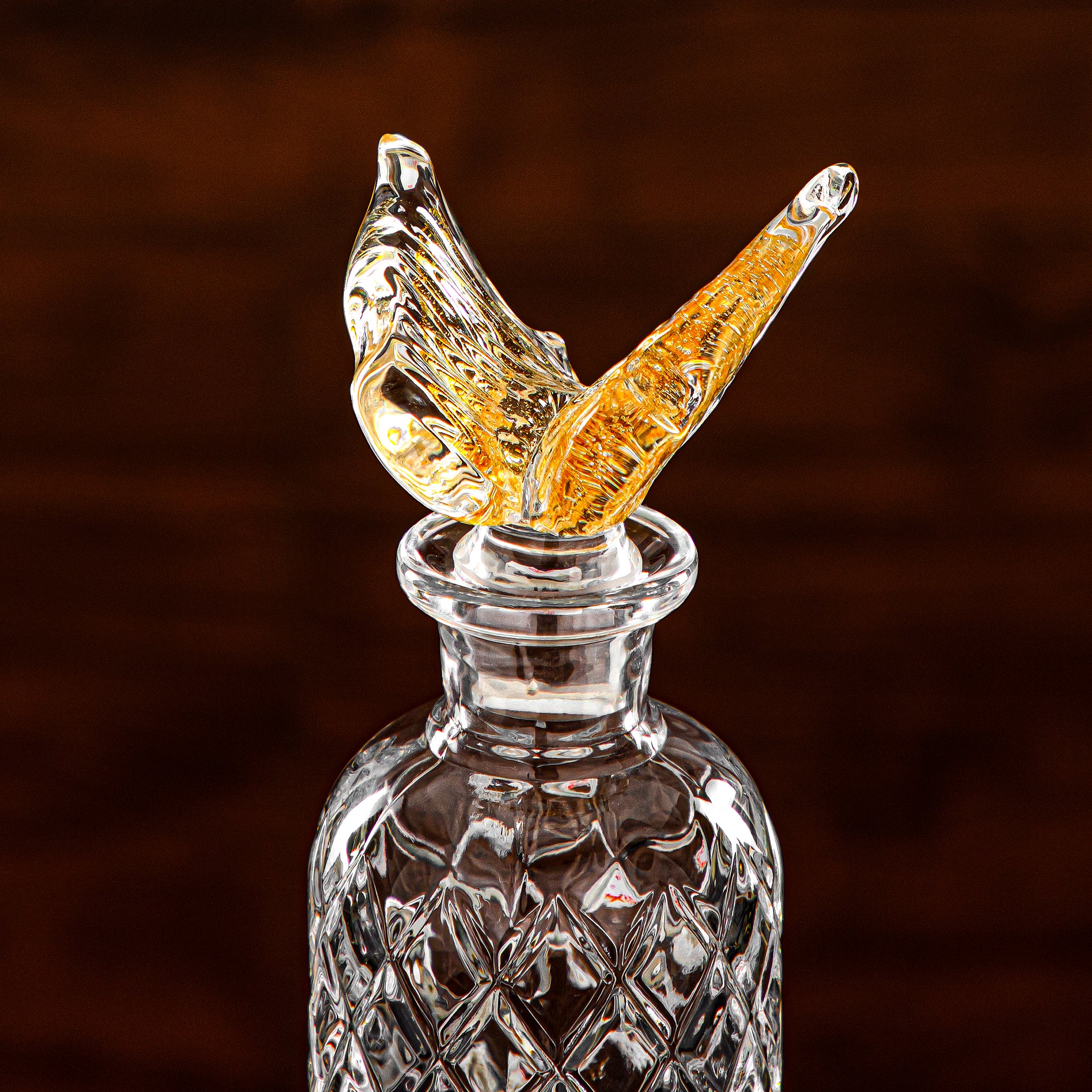 زجاجة عطر المرجان 140 مل زجاج شفاف و كهرماني (42304-111-BA) فن العود