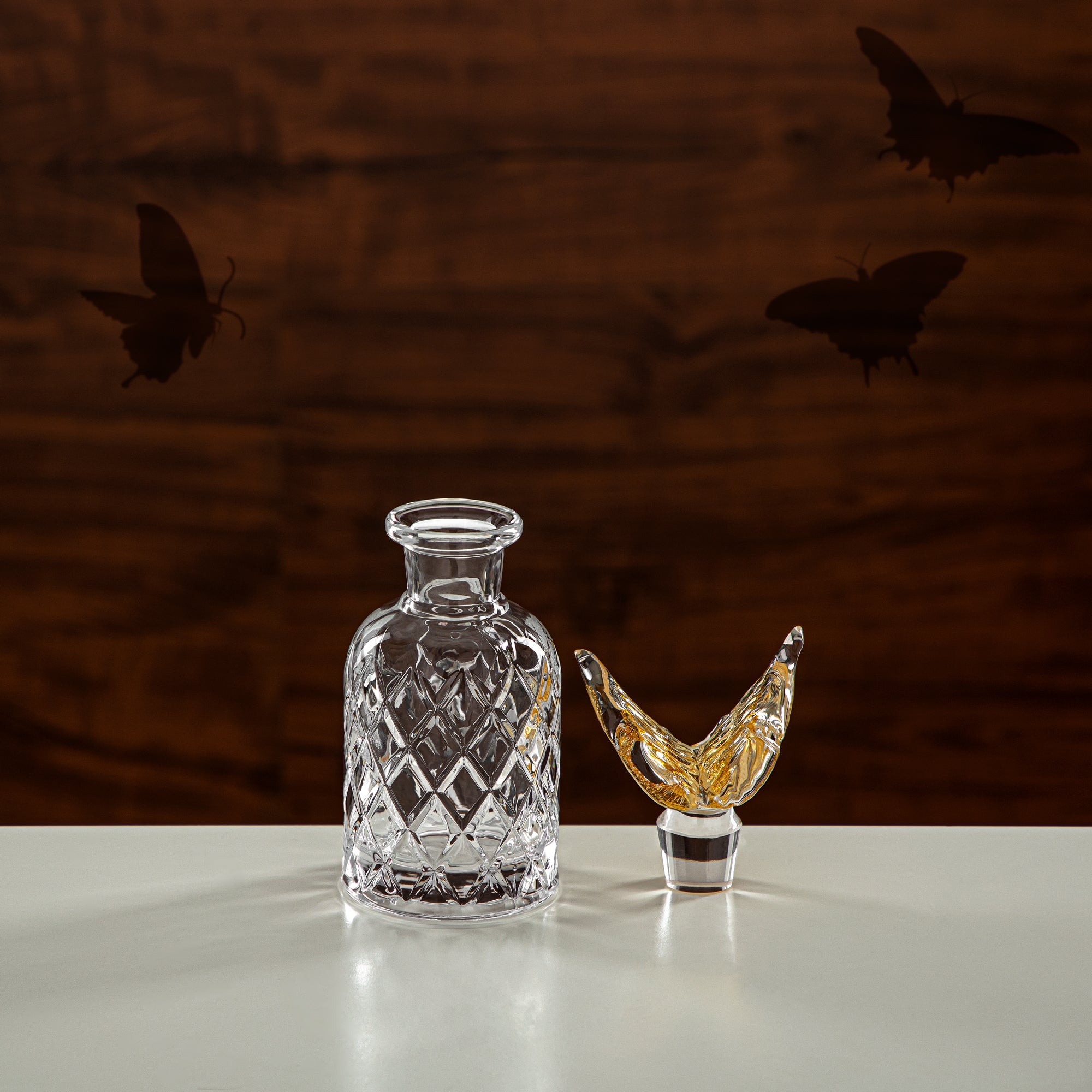 زجاجة عطر المرجان 140 مل زجاج شفاف و كهرماني (42304-111-BA) فن العود