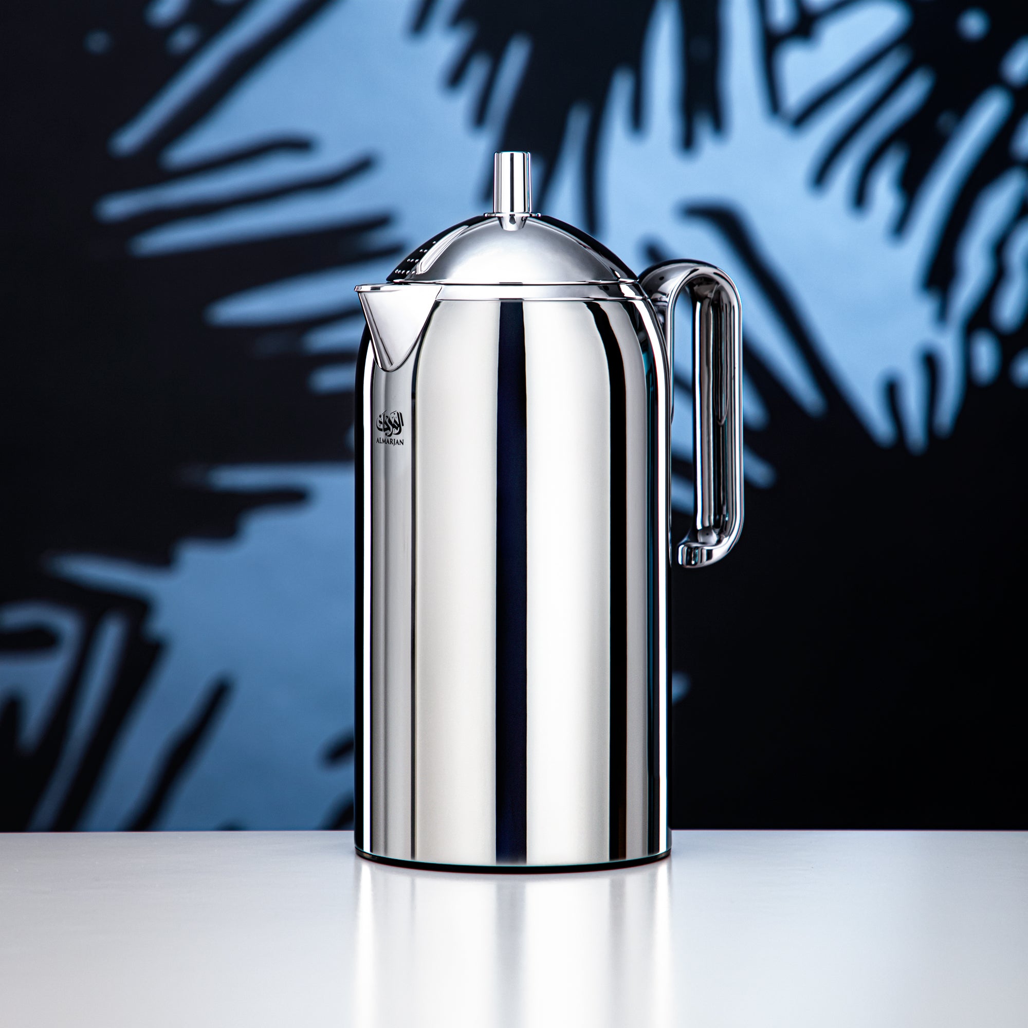 ترمس 1 لتر من المرجان باللون الفضي - CHA-100S