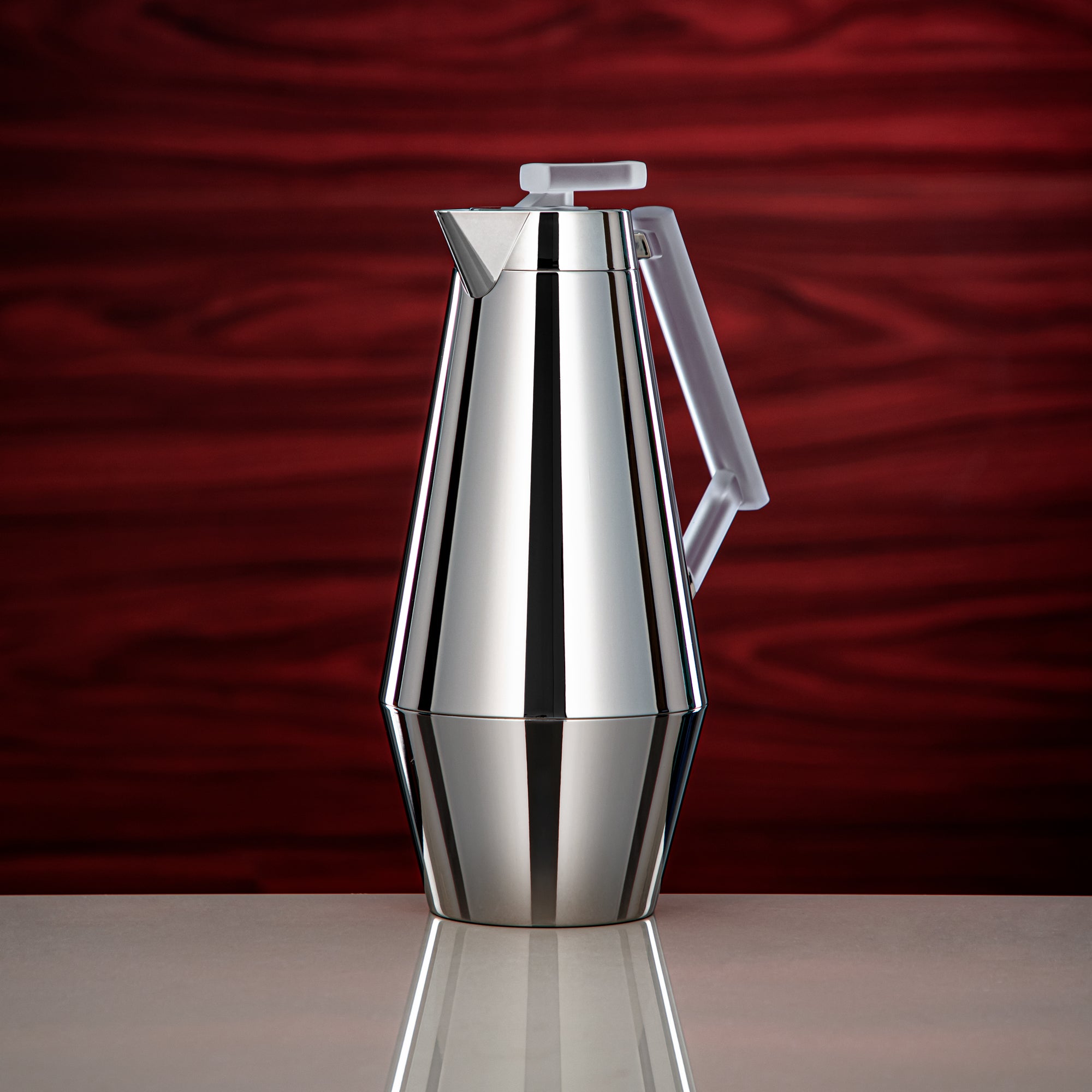 طقم ترامس المرجان 0.7 لتر و1 لتر فضي وفروست