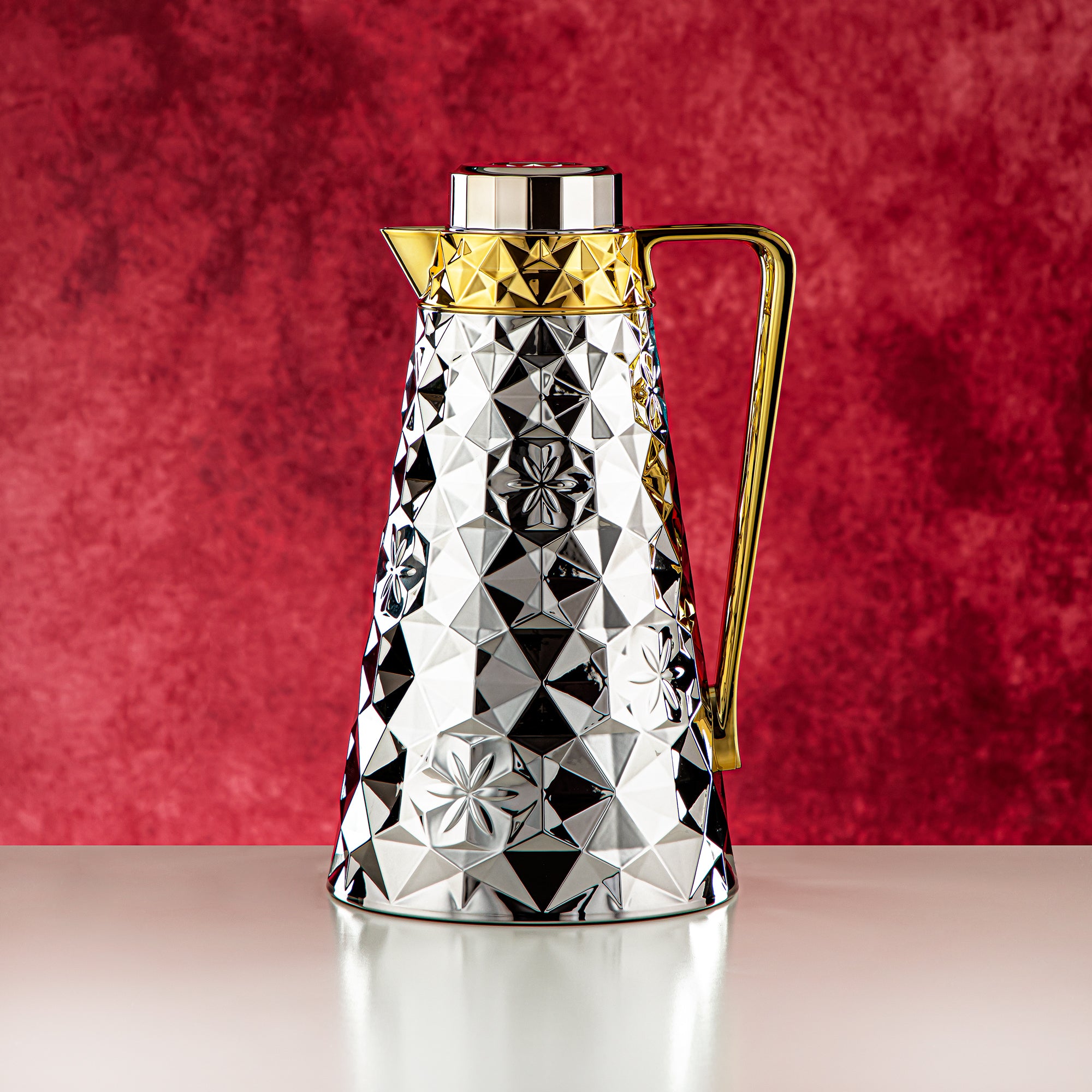 Almarjan 2 Pieces Vacuum Flask Set Silver & Gold - FG204AB-100 NI/G