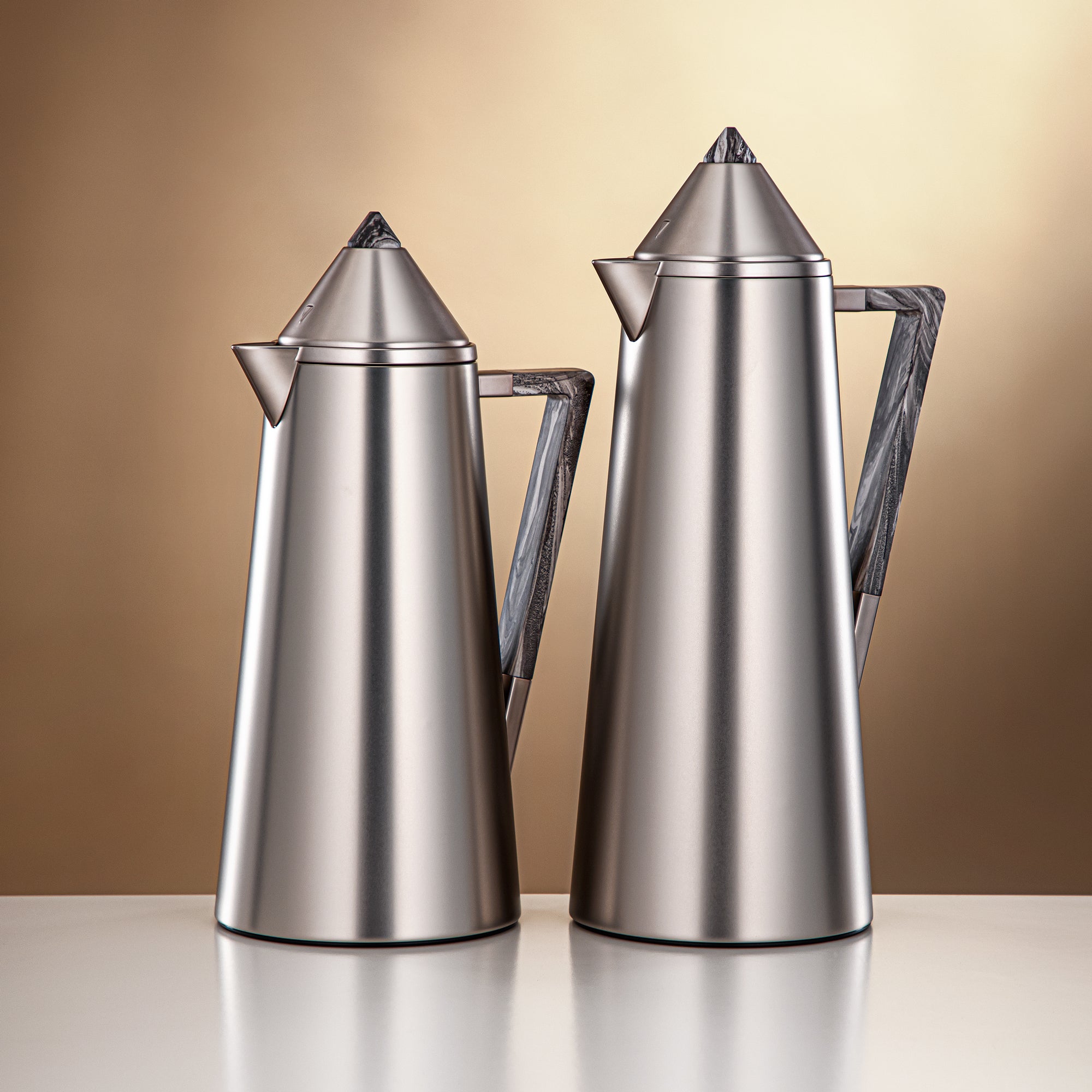 المرجان فلاسكة تفريغ الهواء بلمسة نيكل غير لامعة ورخام – رمضان والتجمعات