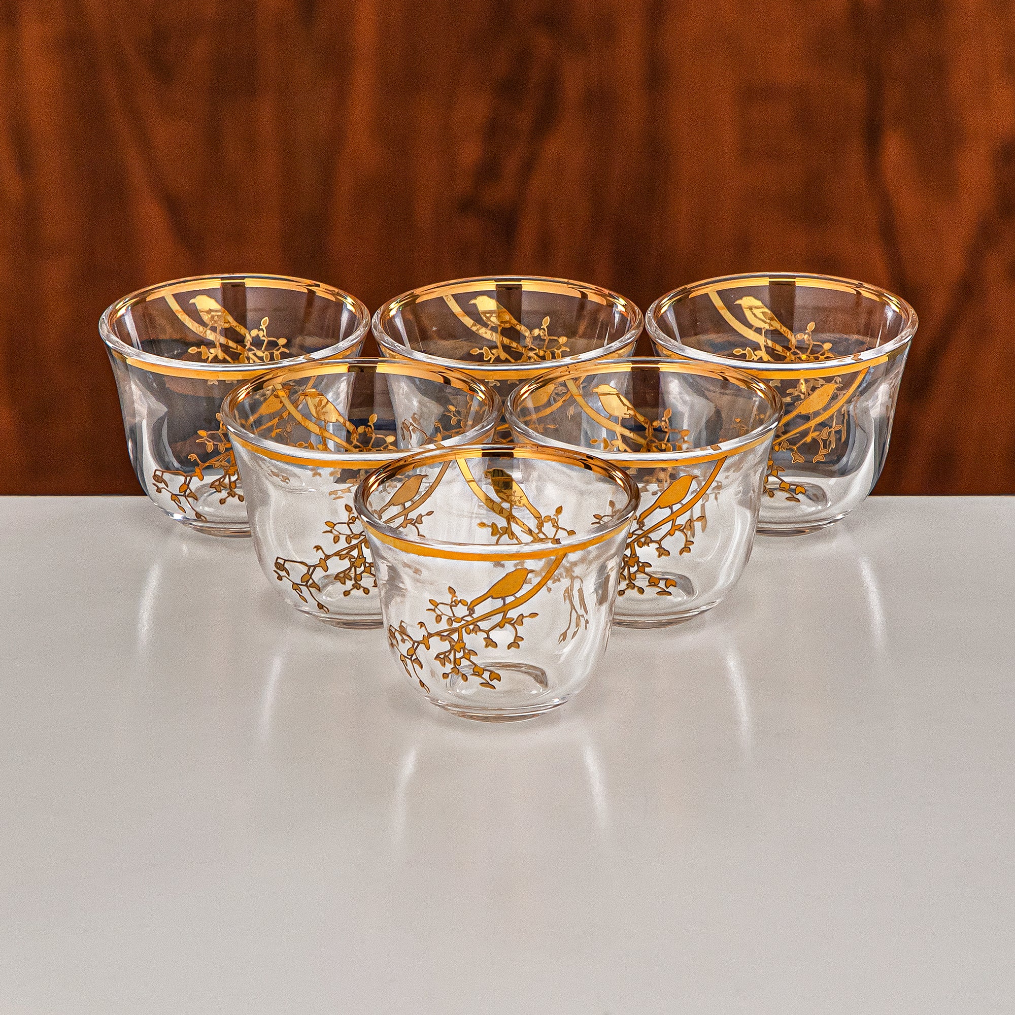 طقم ترامس المرجان مكون من 20 قطعة باللونين الفضي والذهبي