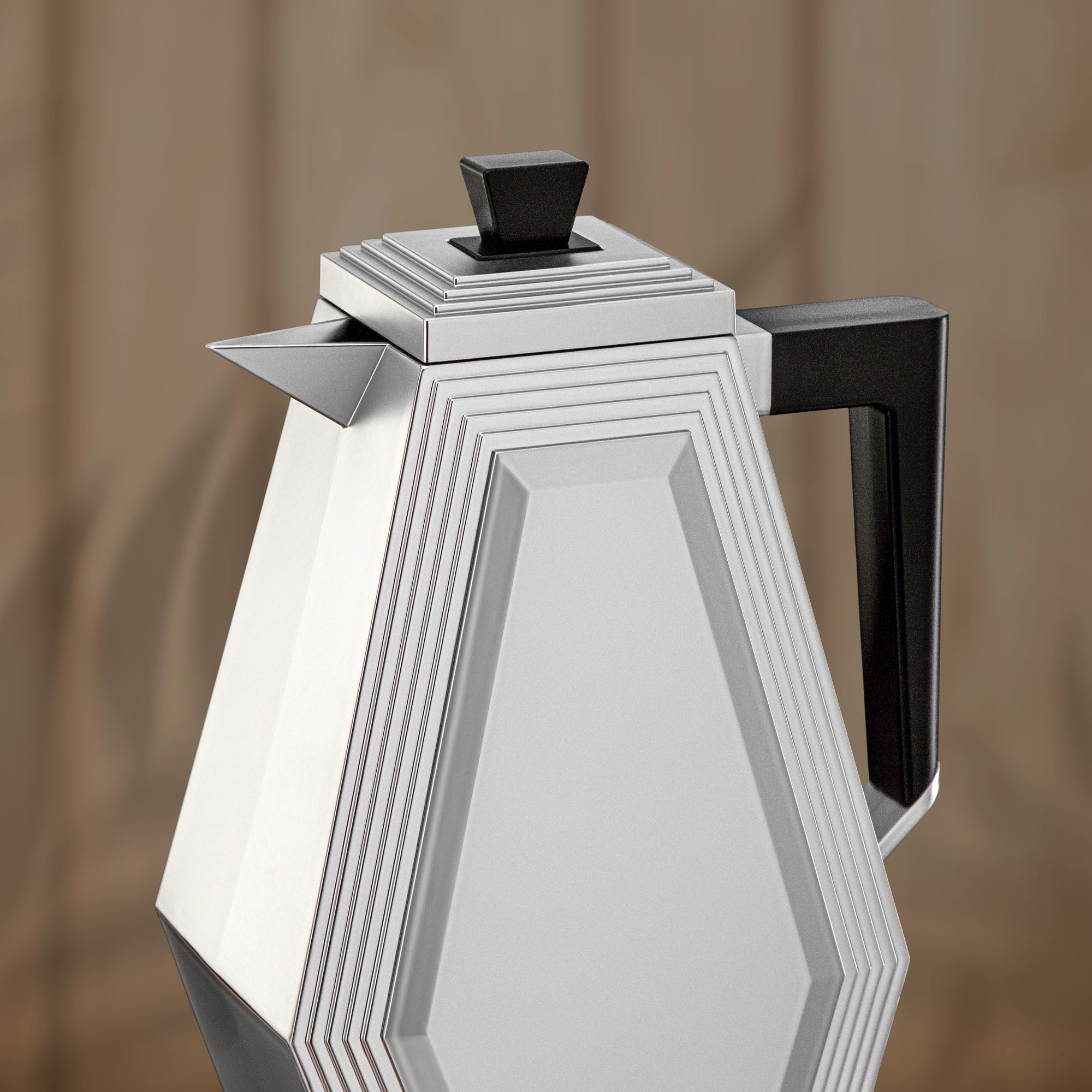 Almarjan Vacuum Flask Set 0.7L + 0.7L Matt Silver & Black