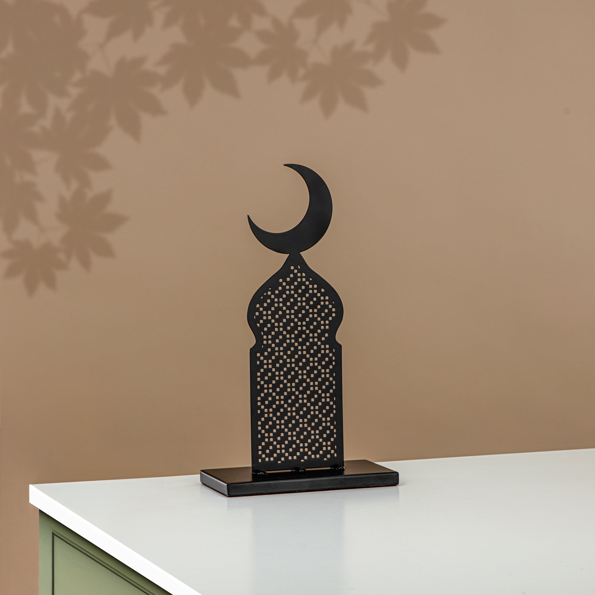 زينة طاولة القمر المرجان، أسود (MD-3032 B) - زينة رمضان