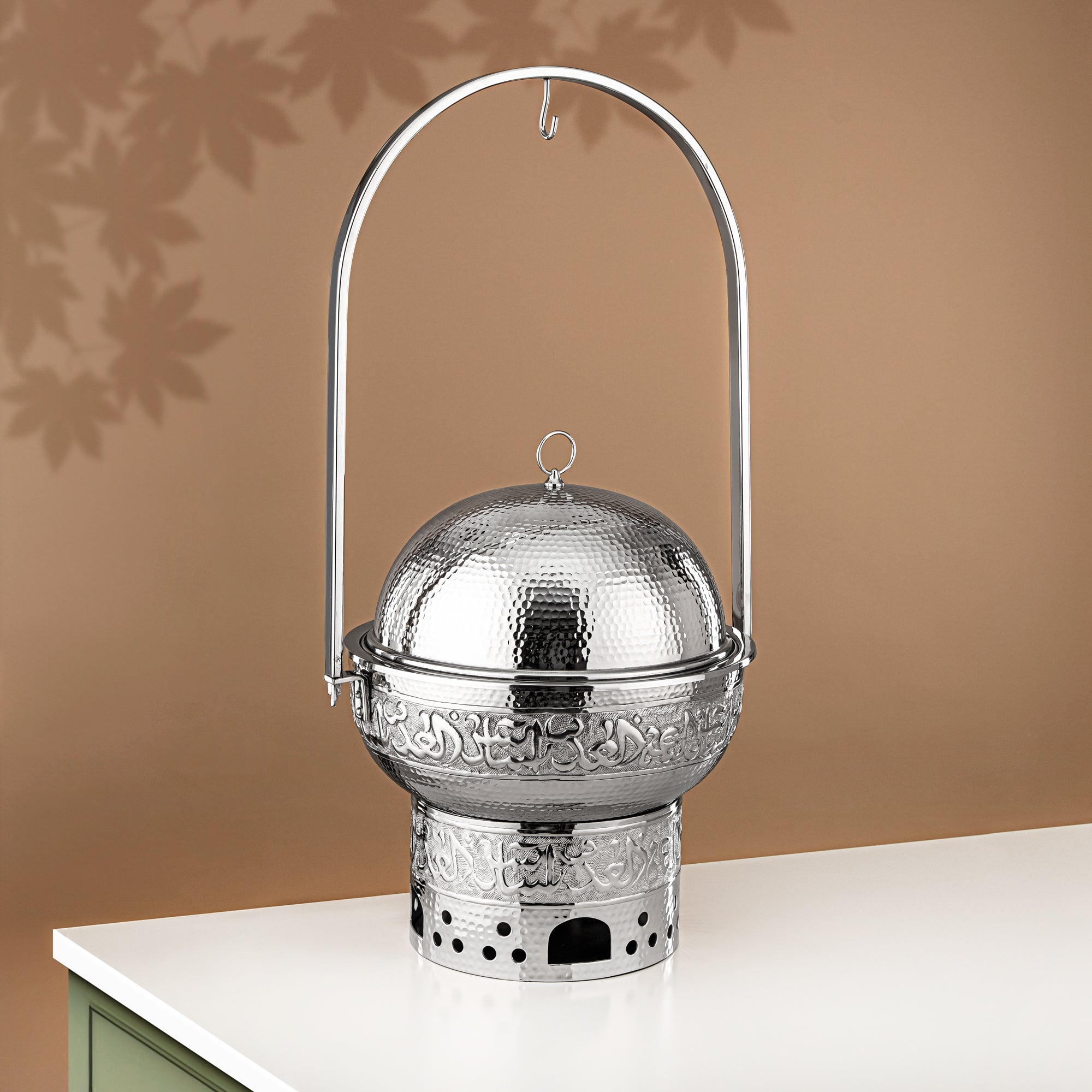 Almarjan Chafing Dish Stainless Steel 7L Silver (MD-3039) - Stylish Serveware