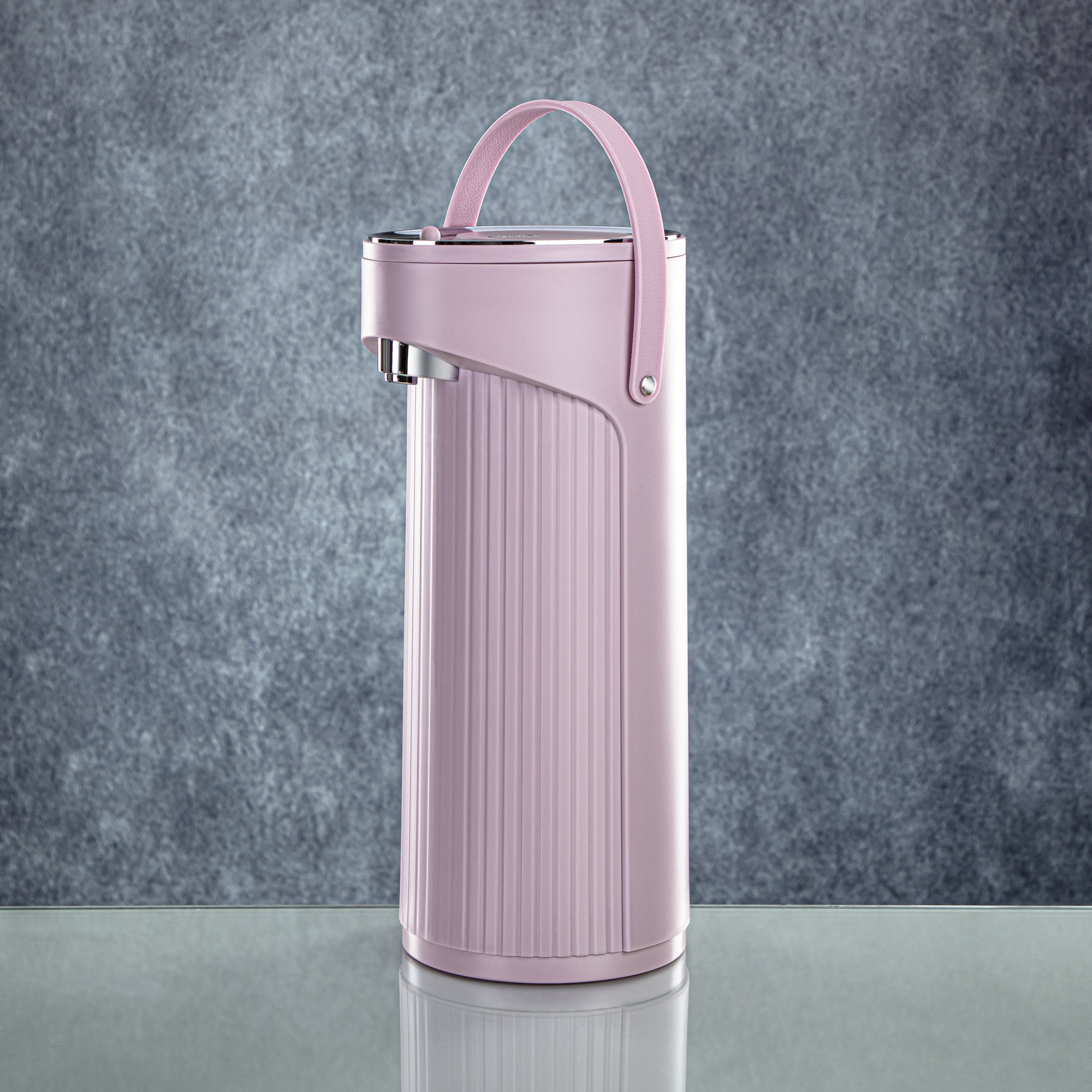 ترمس المرجان سعة 2.2 لتر مزود بمضخة. باللون البنفسجي والفضي - SM-2417A-220 LA/C