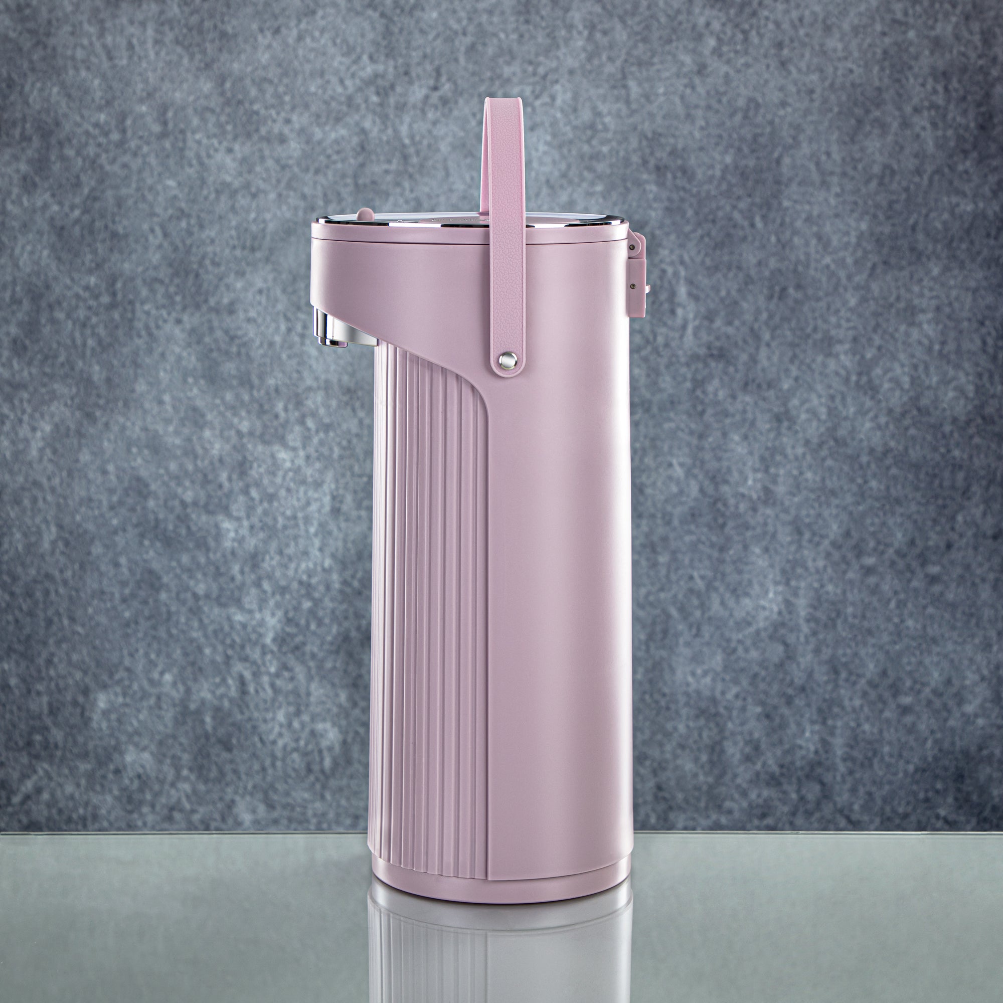 ترمس المرجان سعة 2.2 لتر مزود بمضخة. باللون البنفسجي والفضي - SM-2417A-220 LA/C