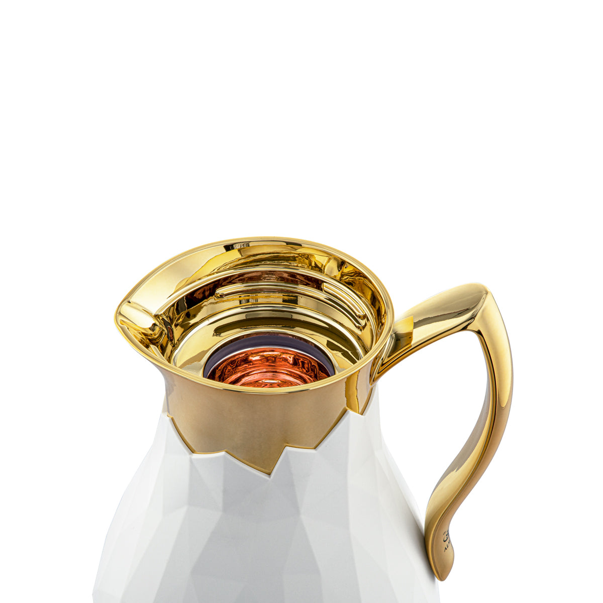 Almarjan 1 Liter Vacuum Flask Matt Ivory & Gold - SM-2C131-100 IV/G