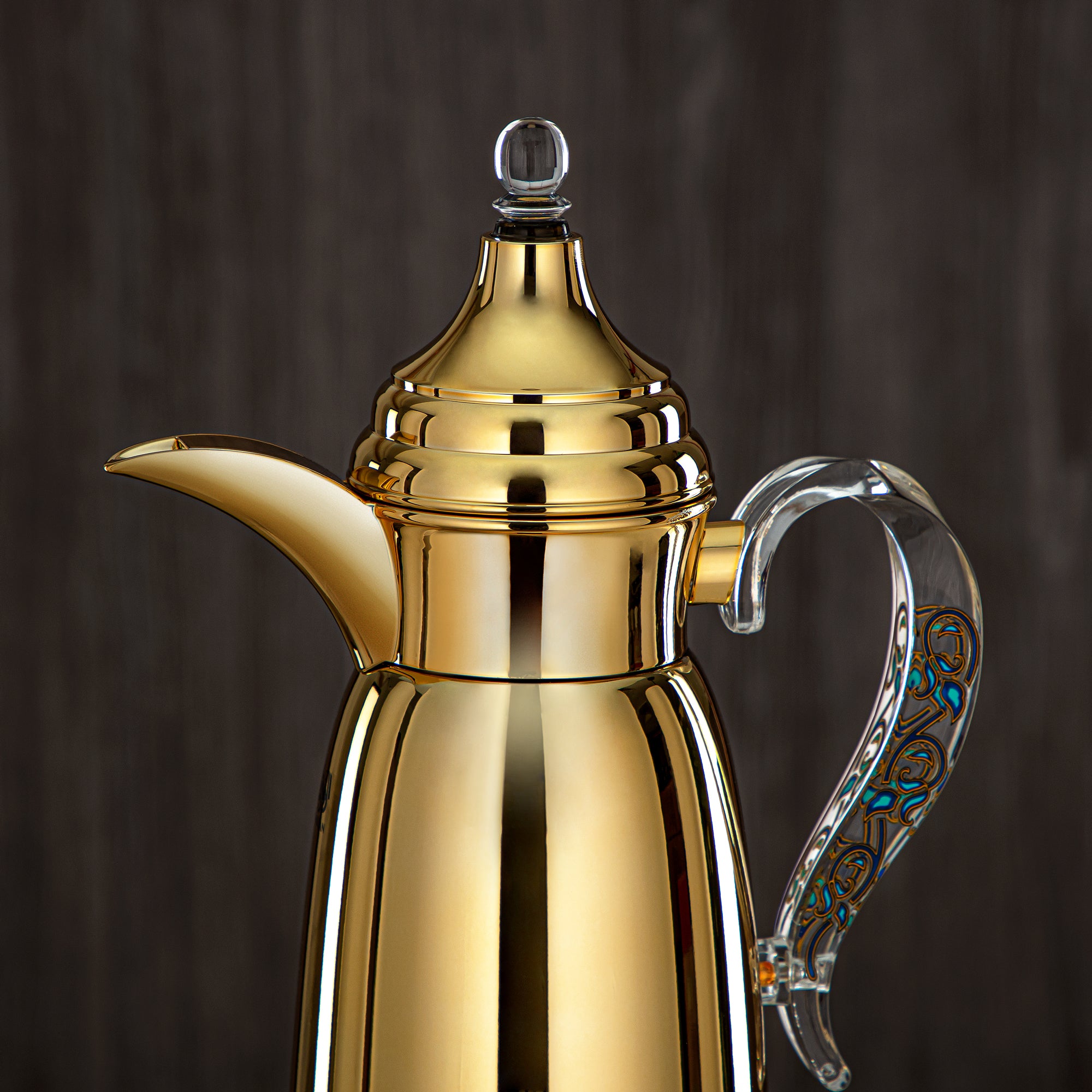 المرقجان 350 مل زجاجة جدار مزدوج من ستانلس ستيل ذهبية - SM-2E02-035 G/BLU