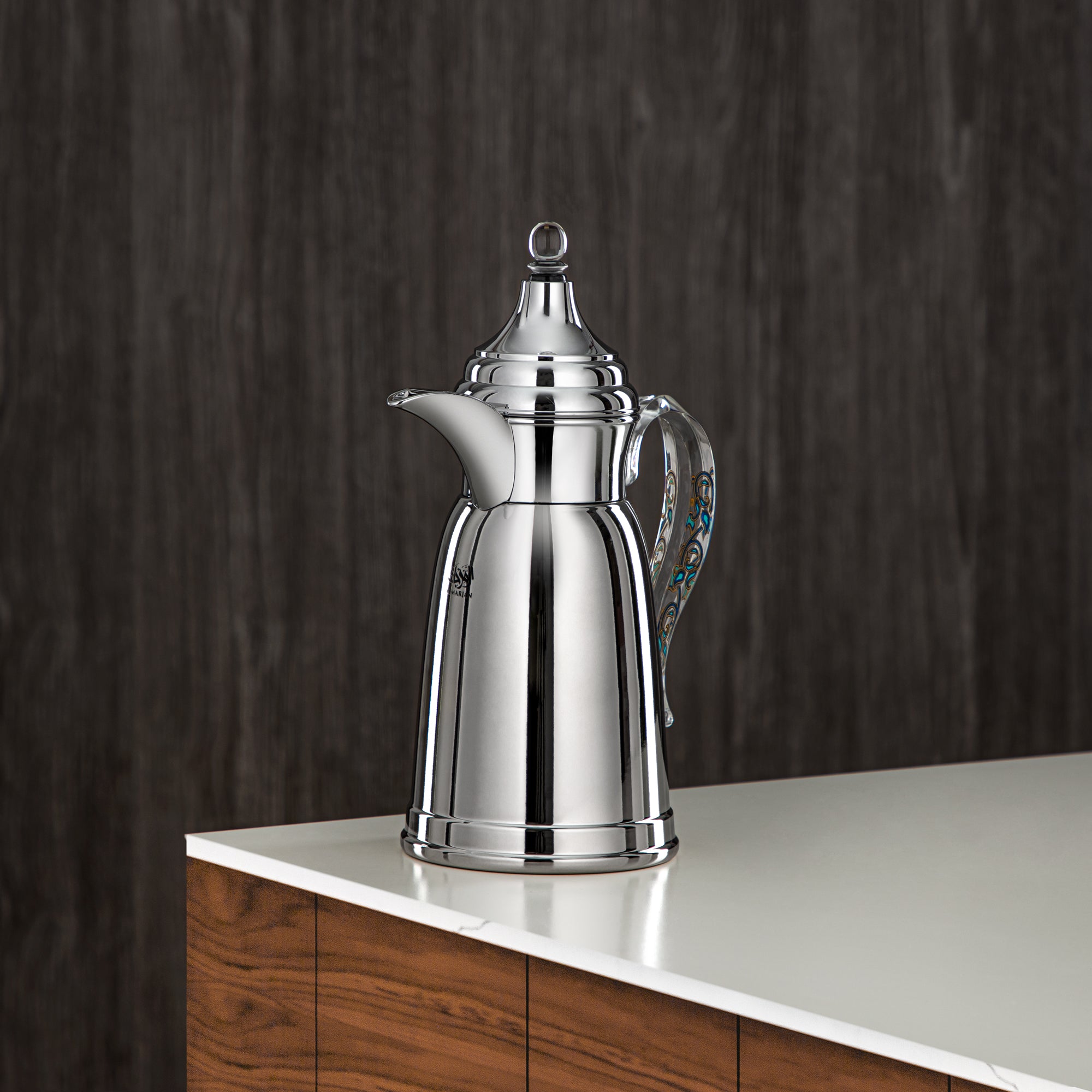 المرقجان 600 مل زجاجة جدار مزدوج من ستانلس ستيل فضي - SM-2E02-060 C/BLU