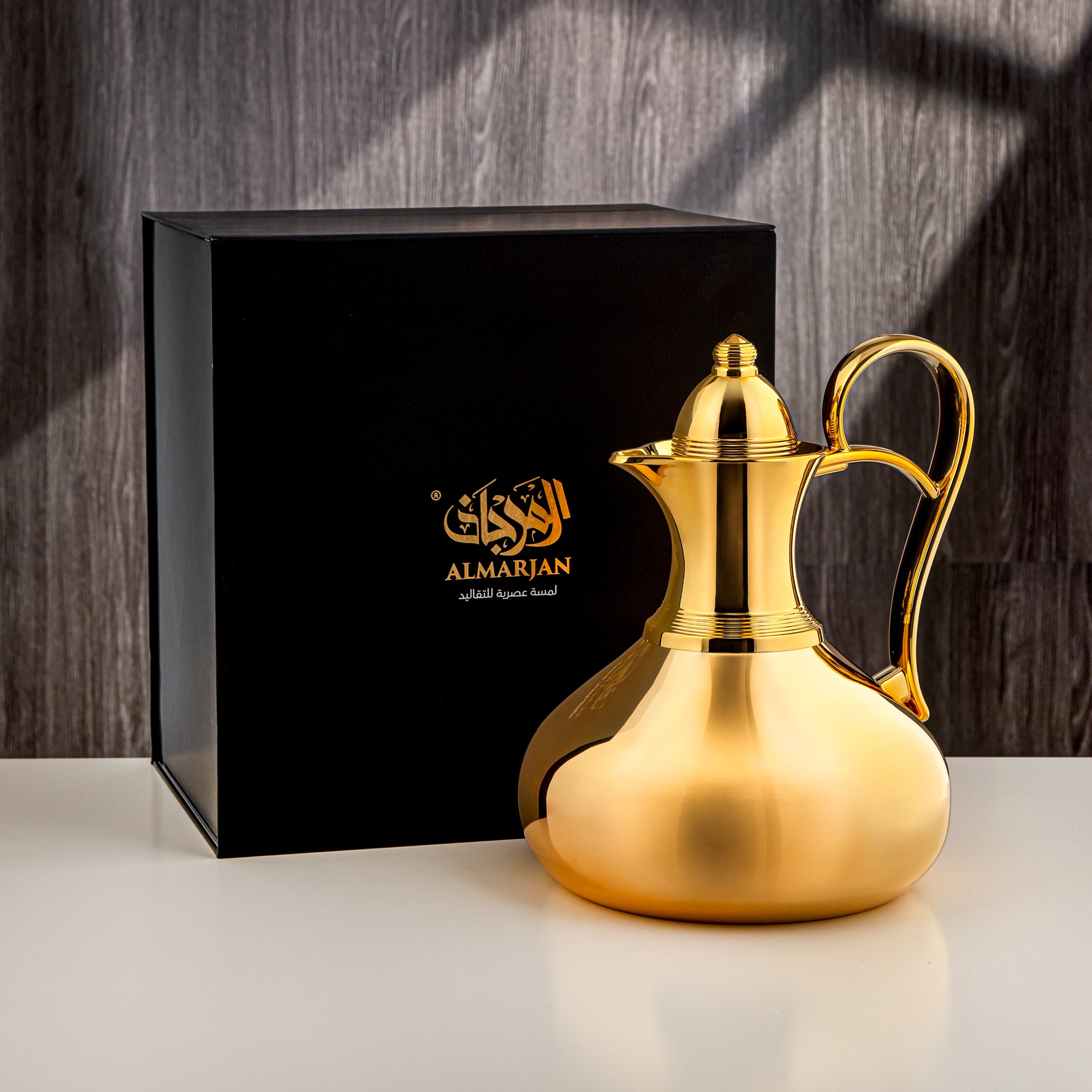 Almarjan 1 Liter Stainless Steel Vacuum Flask Gold - SS-Queen-10T G/G