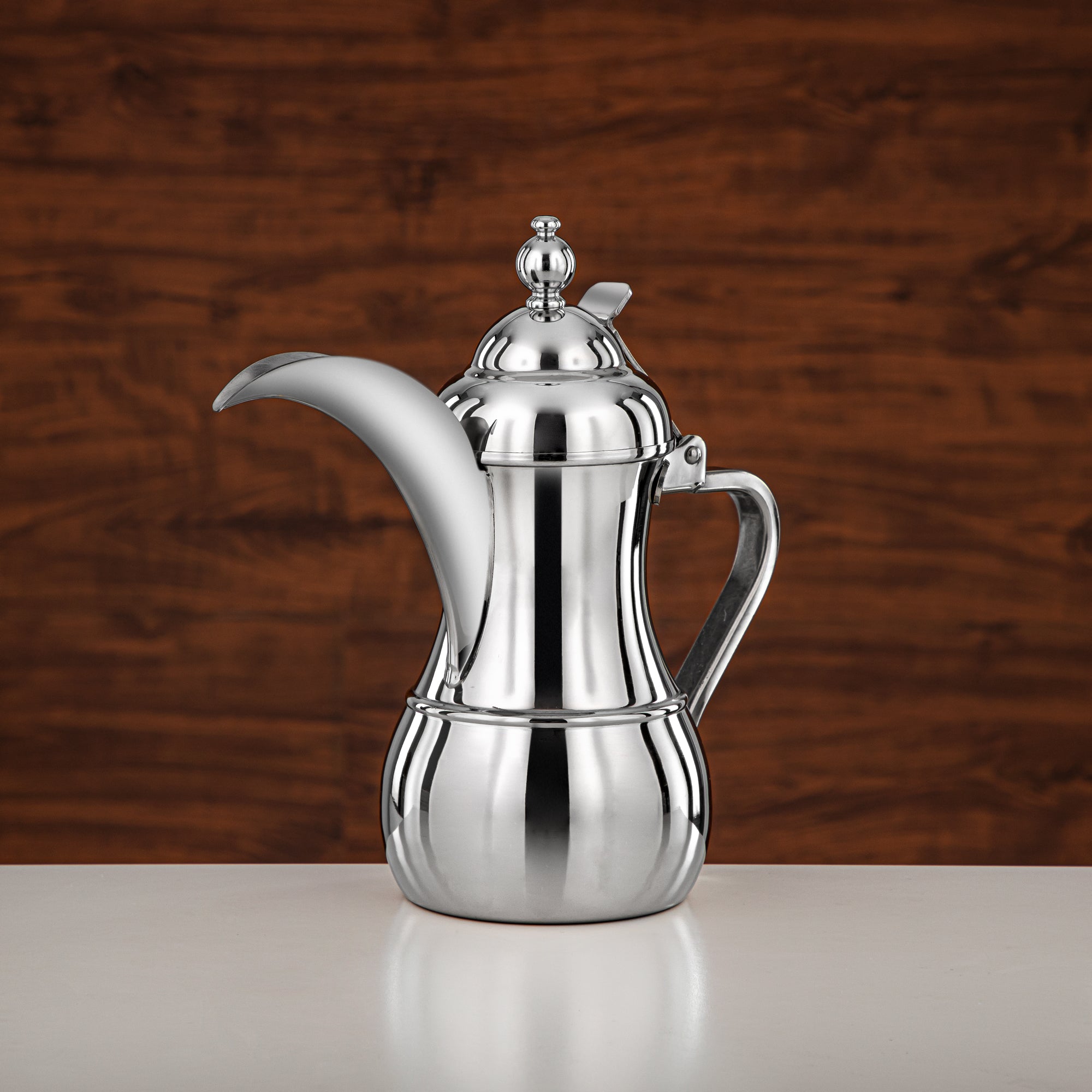 Almarjan Dallah 36oz Silver – Elegance
