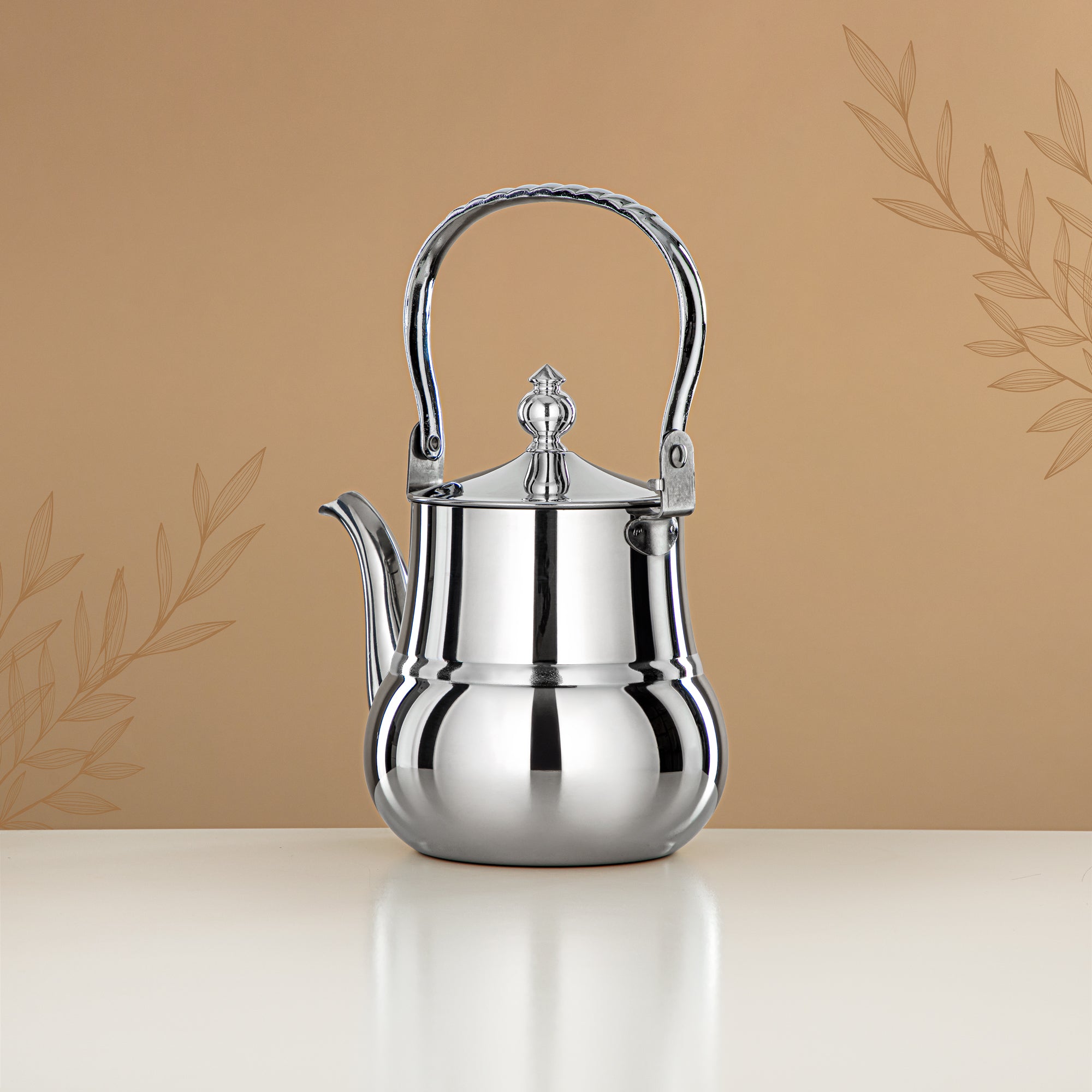 Almarjan Tea Kettle 1L Silver – Elegance