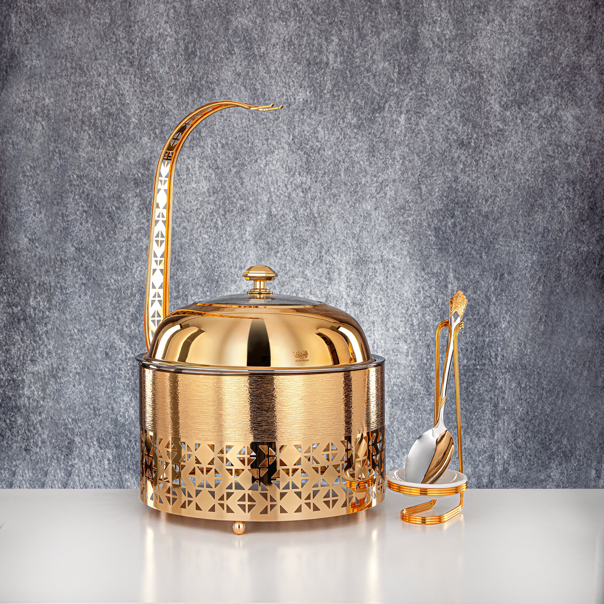 المرقجان 3000 مل طبق تسخين ذهبي - STS0013333