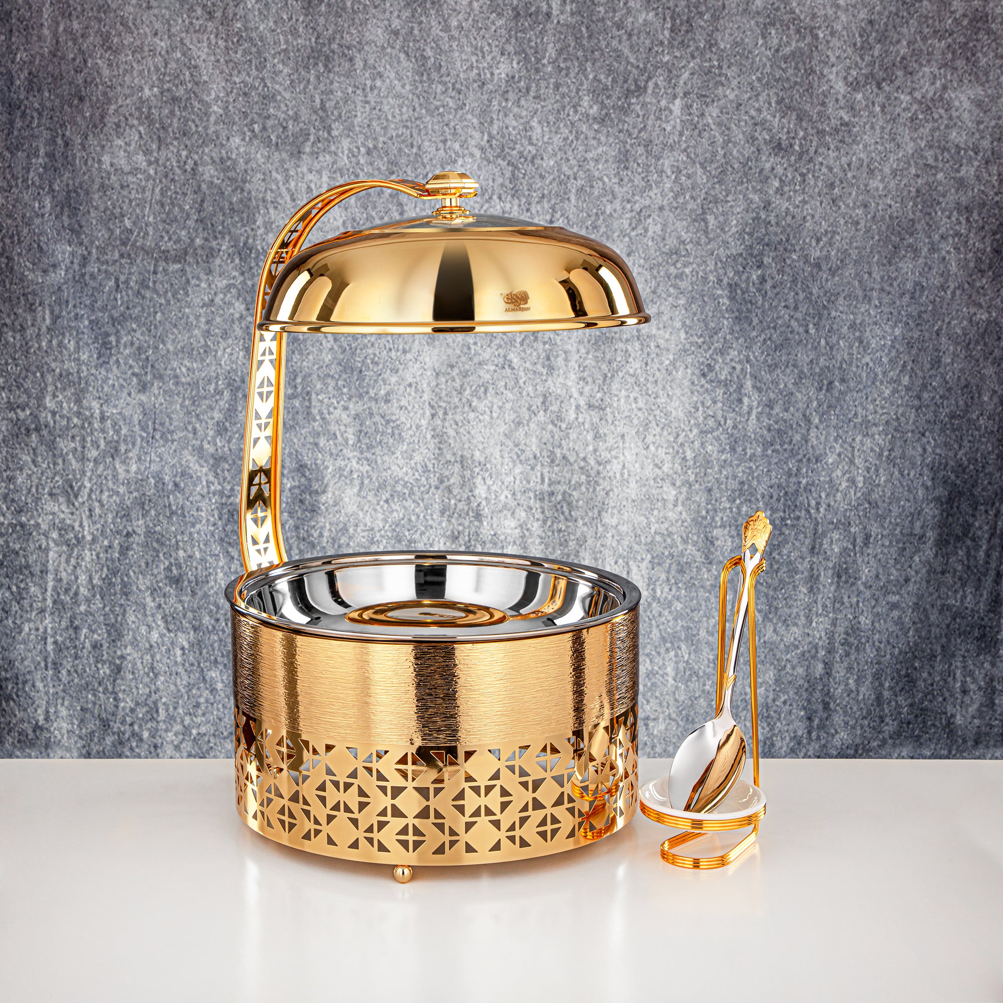 المرقجان 3000 مل طبق تسخين ذهبي - STS0013333