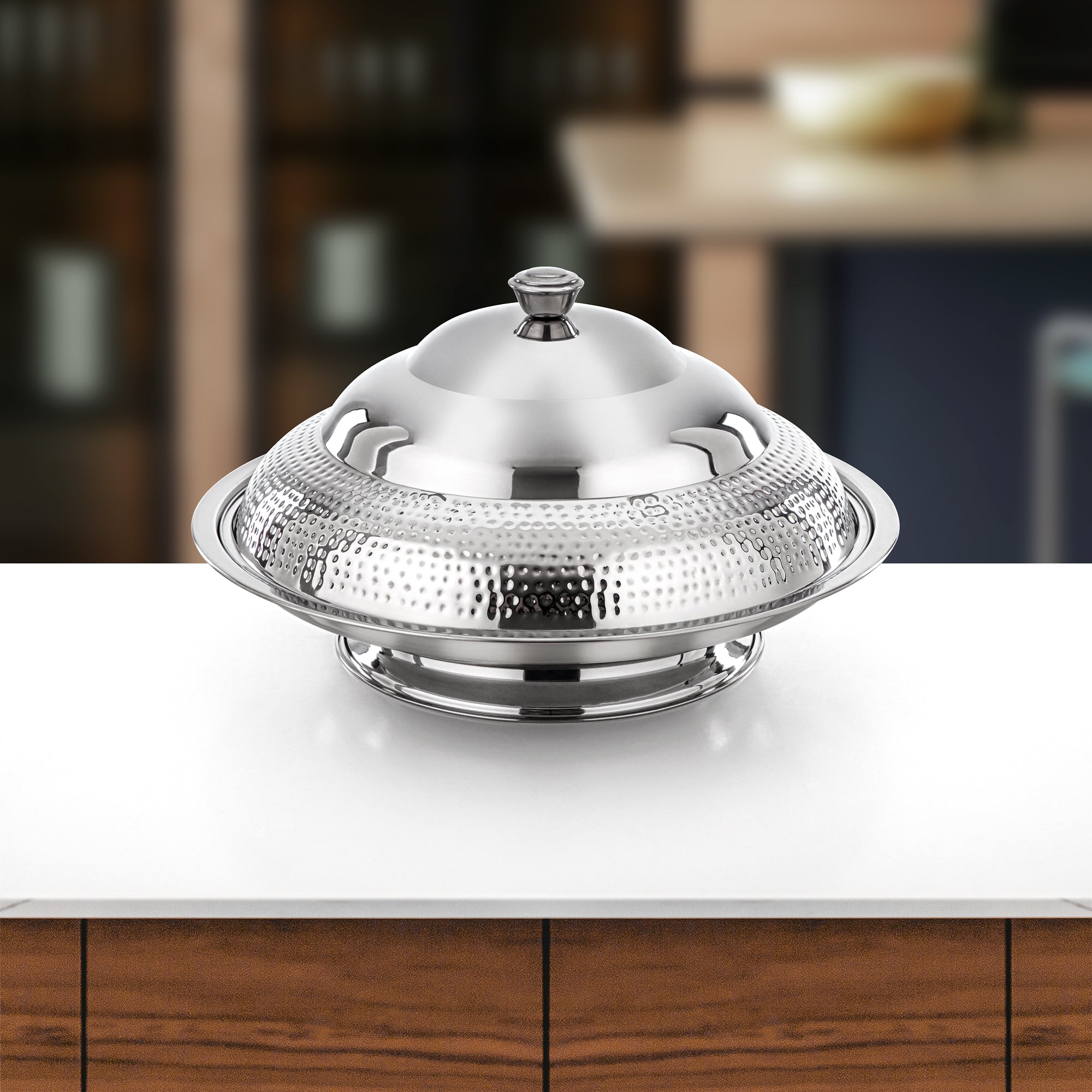 Almarjan Koozy Tray 55 cm Silver (H25M20)