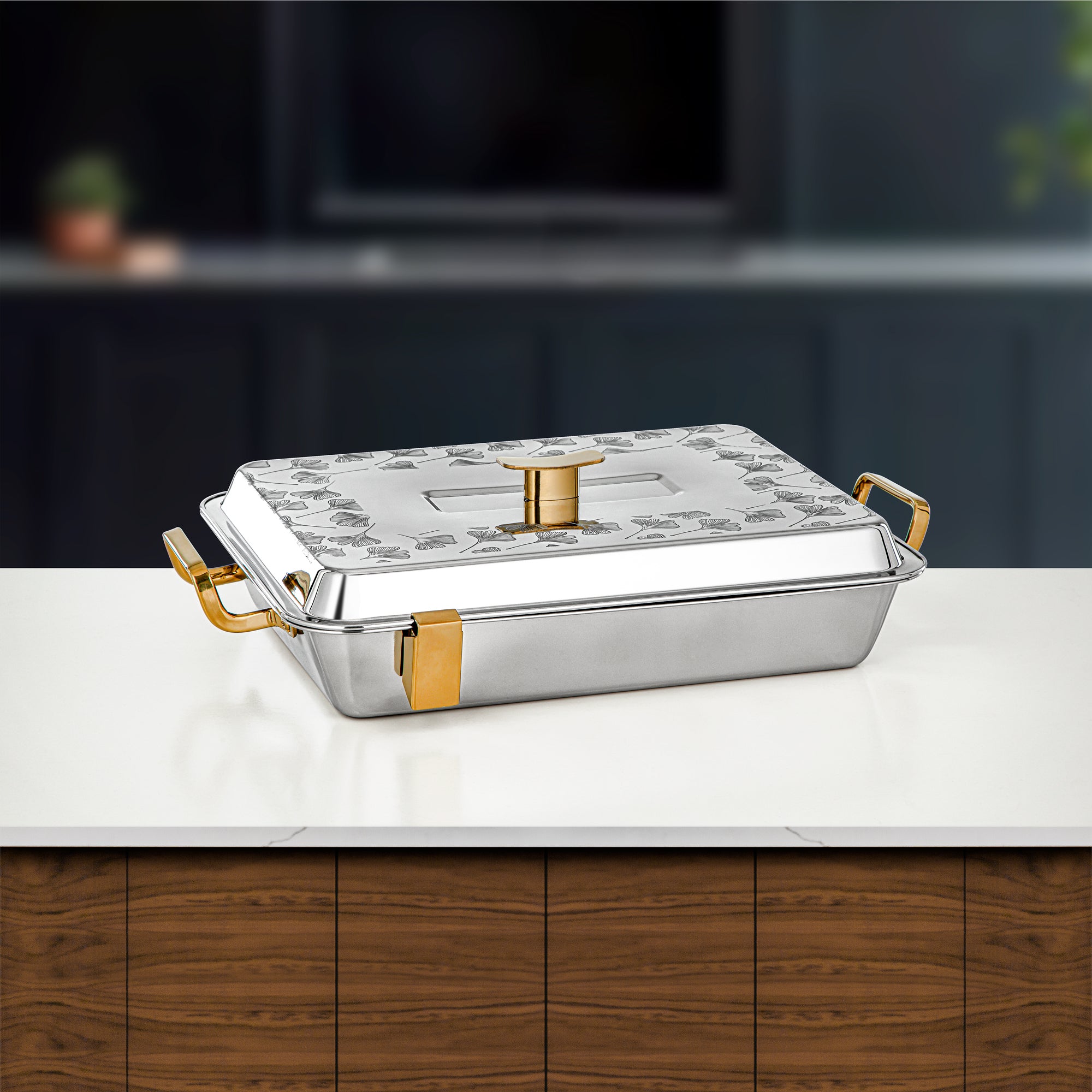 المرجان بدر حرارات 35 سم فضي وذهبي