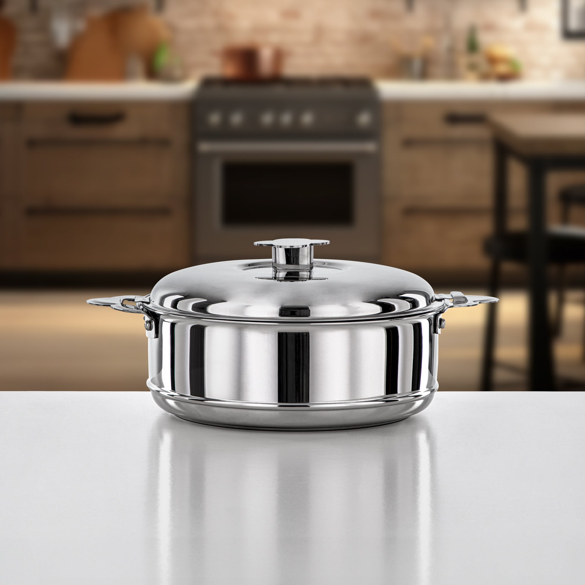 Almarjan Hot Pot Set Stainless Steel Silver 1000/2500/3500/5000ML 4 Pieces (H25P1-SET) – VIDA Collection for Ramadan Gatherings