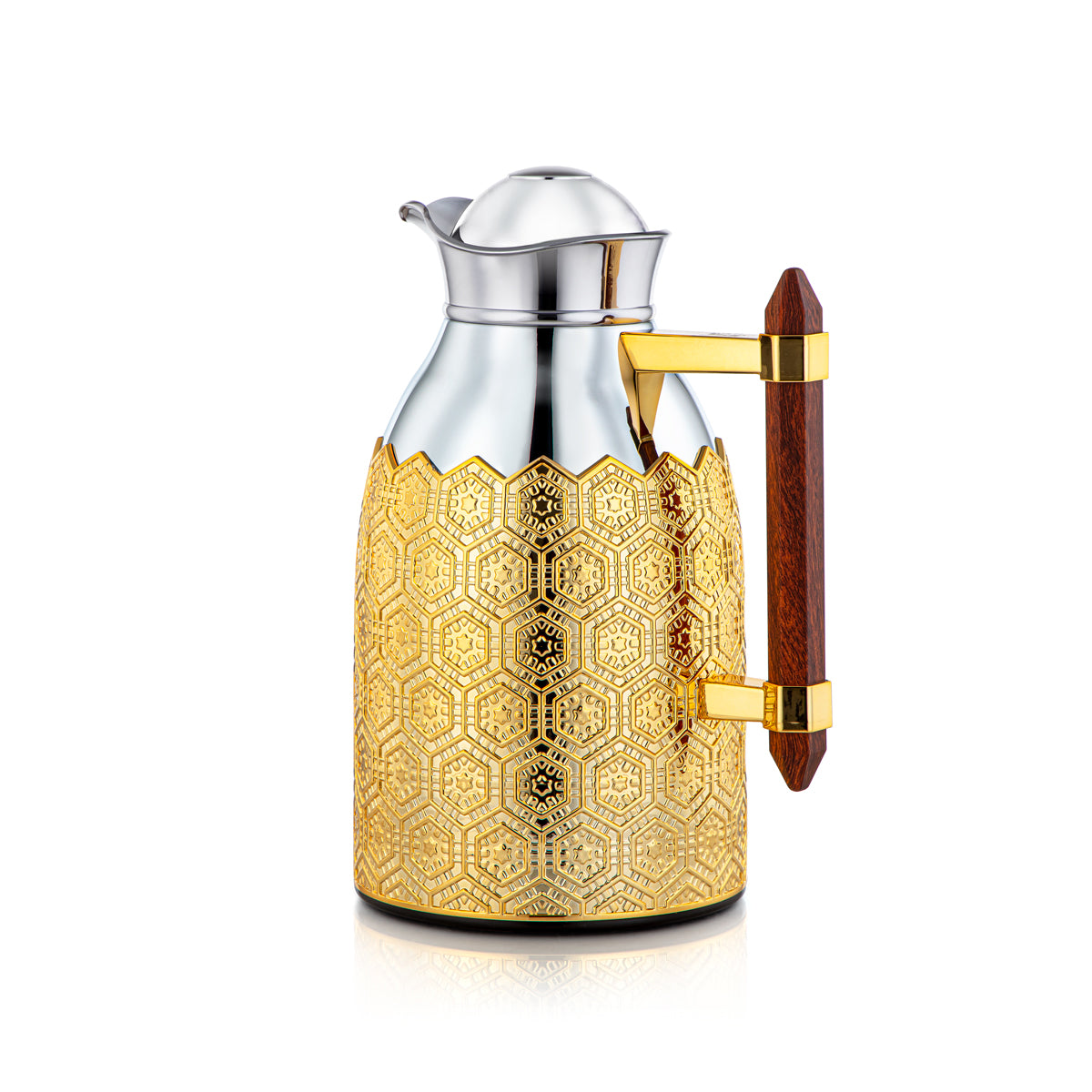 Almarjan 2 Pieces Vacuum Flask Set Silver & Gold - CBL + CBM-CEN