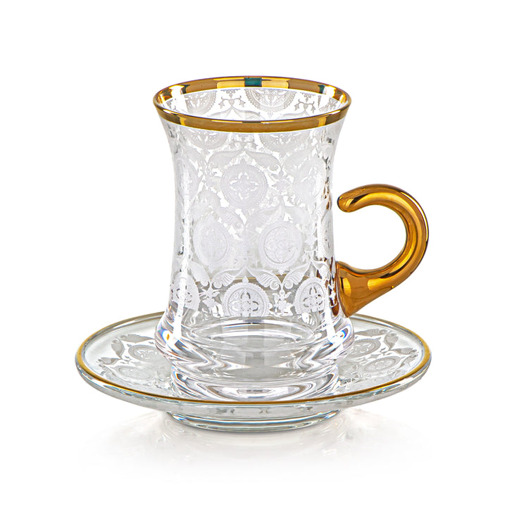 Almarjan 120 ML Glass Tea Cup - 1265B-0001P-AGW