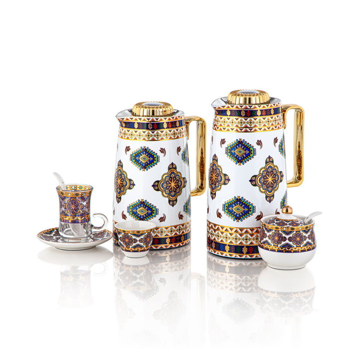 Almarjan 29 Pieces Tea Set - SDT07/10HF-23-13A,28-SDT-TR-13A