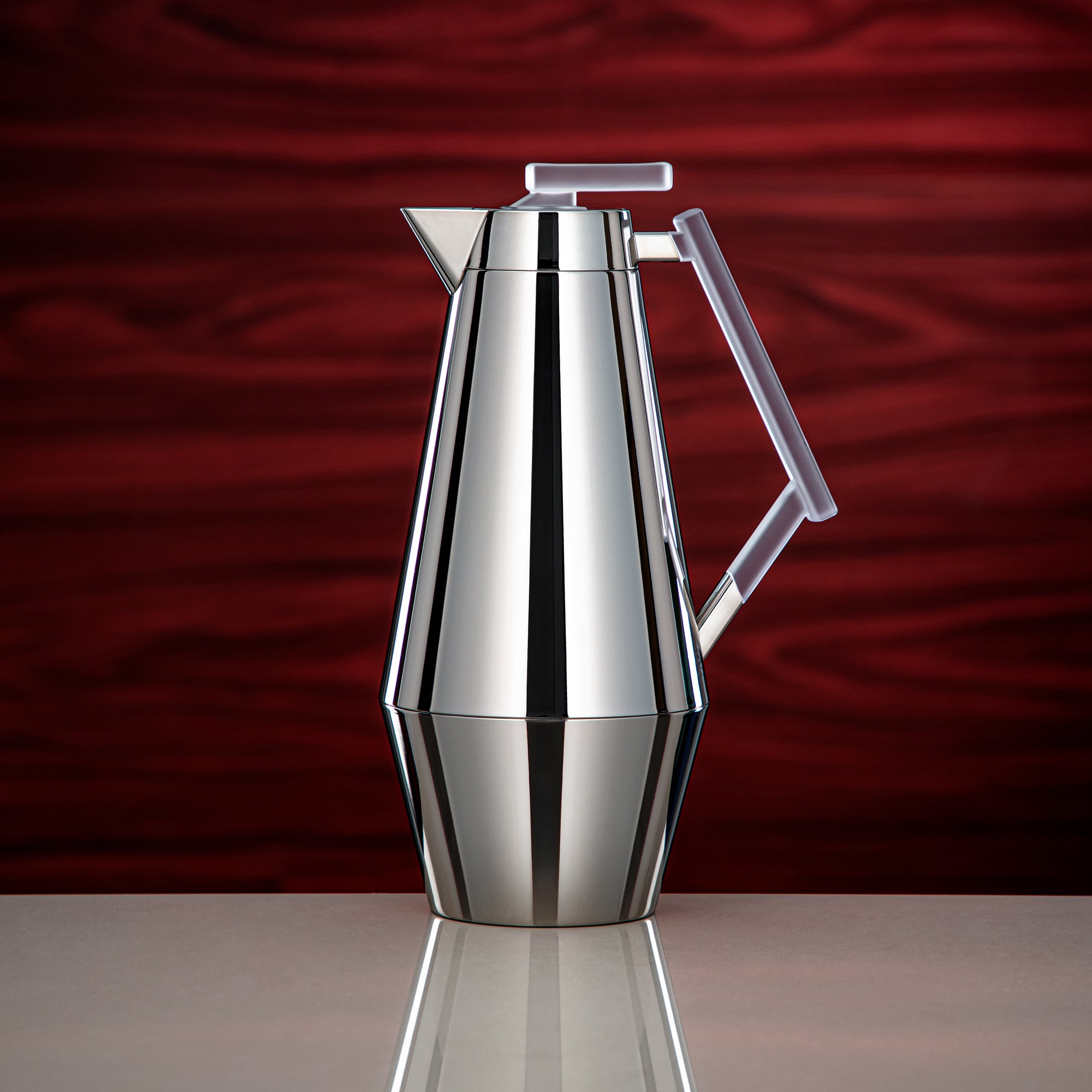 طقم ترامس المرجان 0.7 لتر و1 لتر فضي وفروست