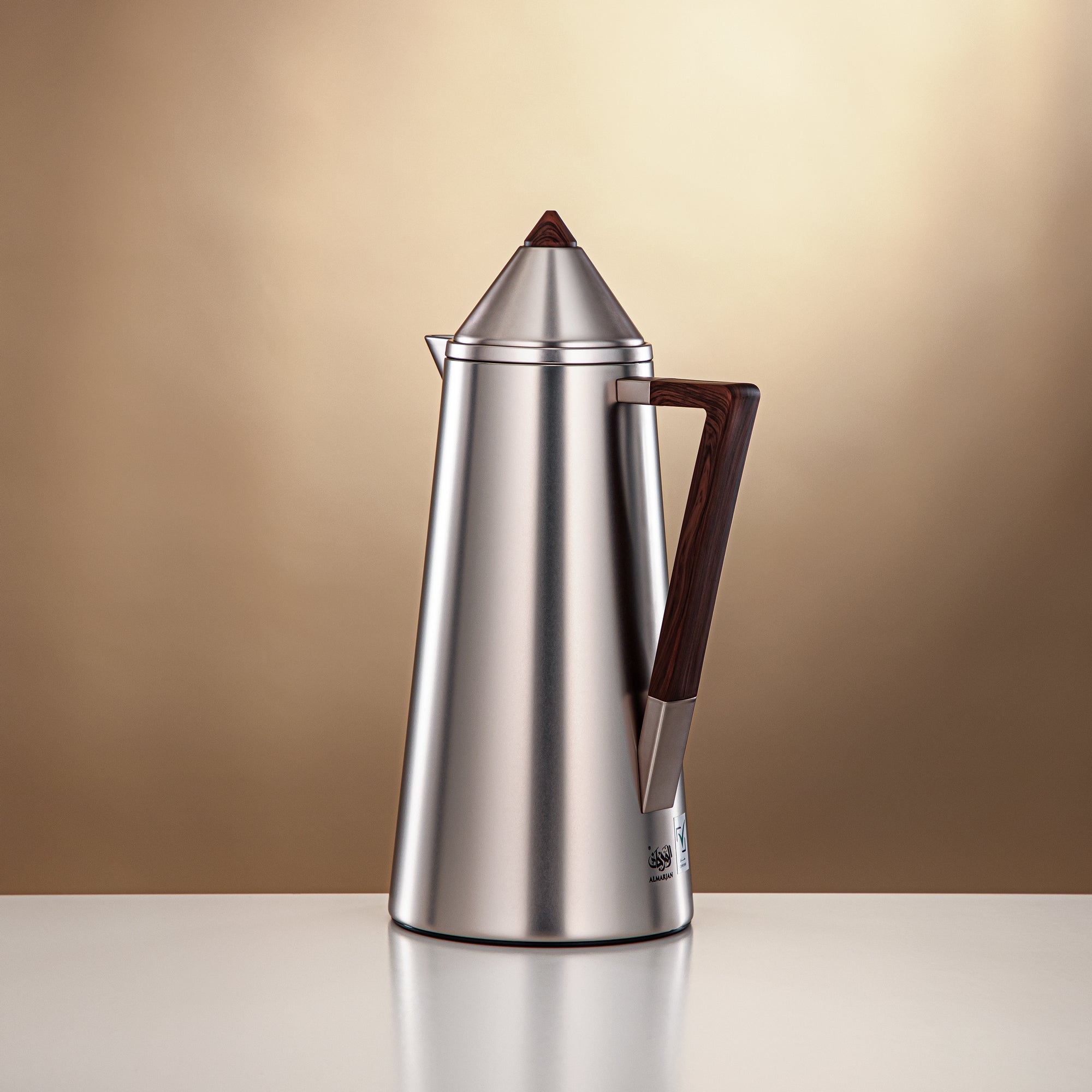 ترمس المرجان بتشطيب نيكل غير لامع وخشب – رمضان والتجمعات