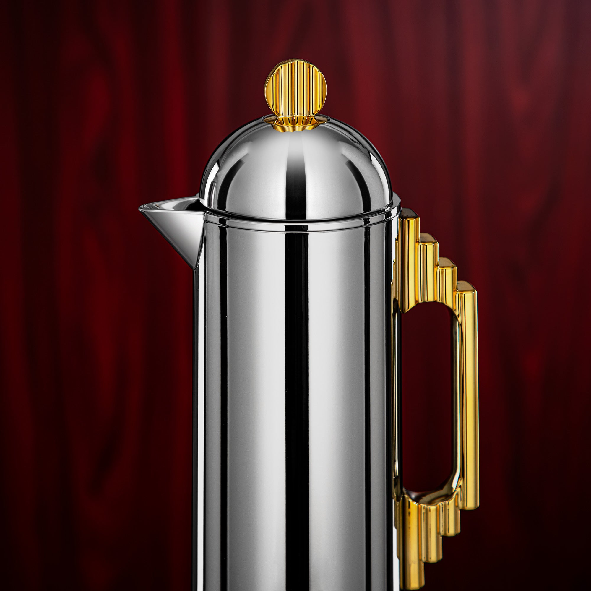 طقم ترامس المرجان 0.7 لتر و1 لتر فضي وذهبي