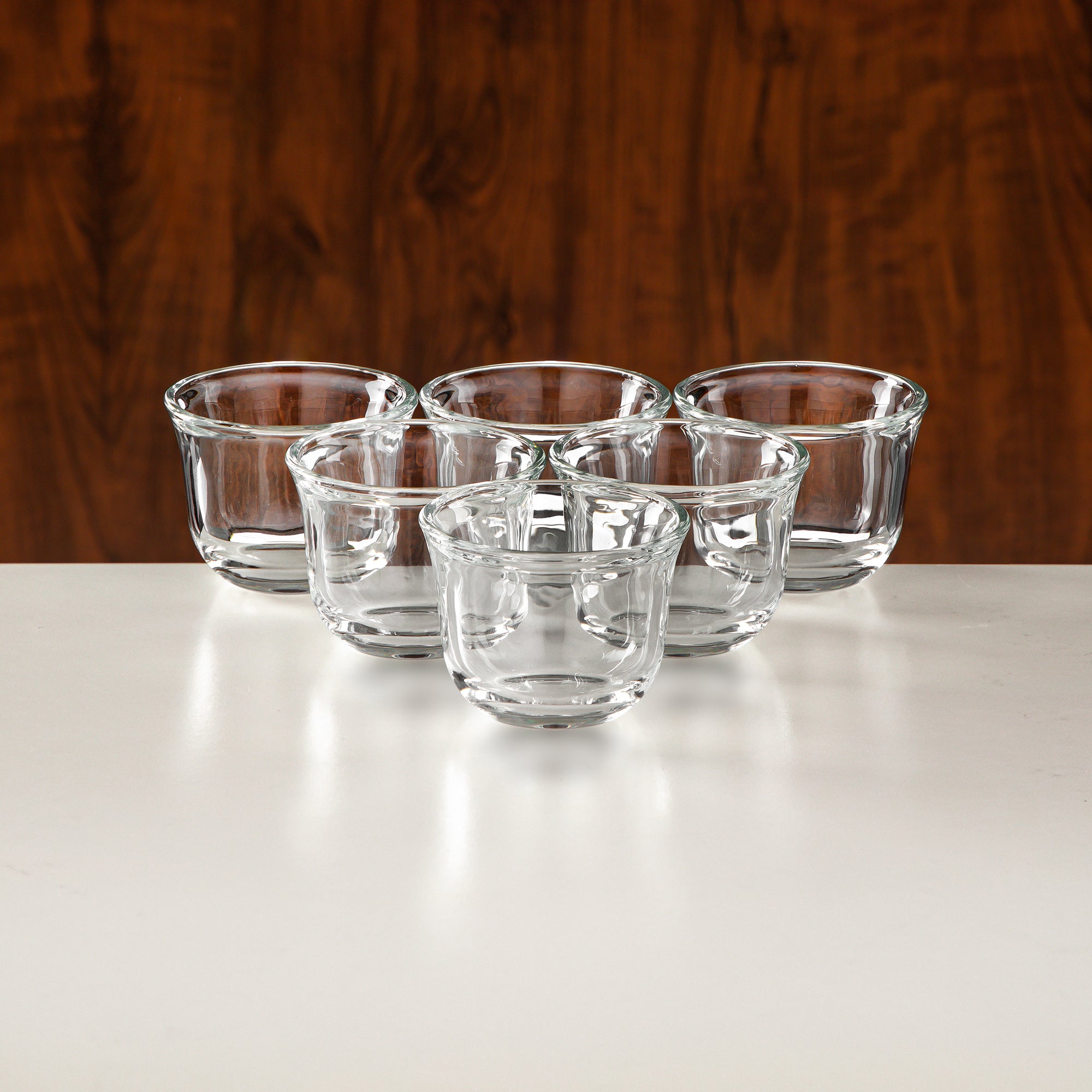 طقم شاي المرجان ١٨ قطعة بلمسة نيكل غير لامع وأخضر تيفاني