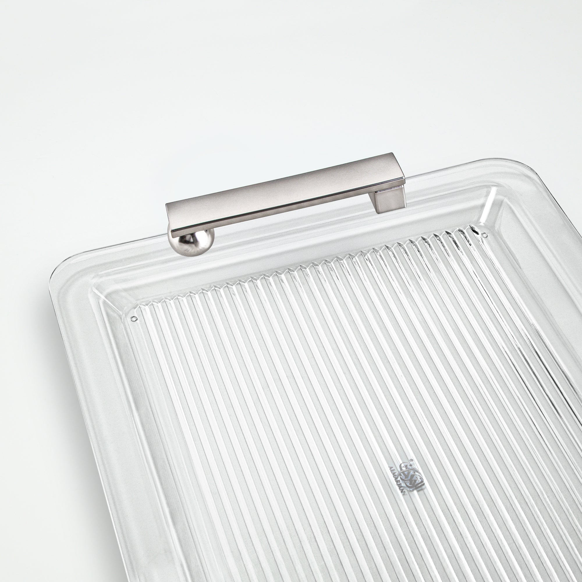 Almarjan Serving Tray 50cm Matt Nickel