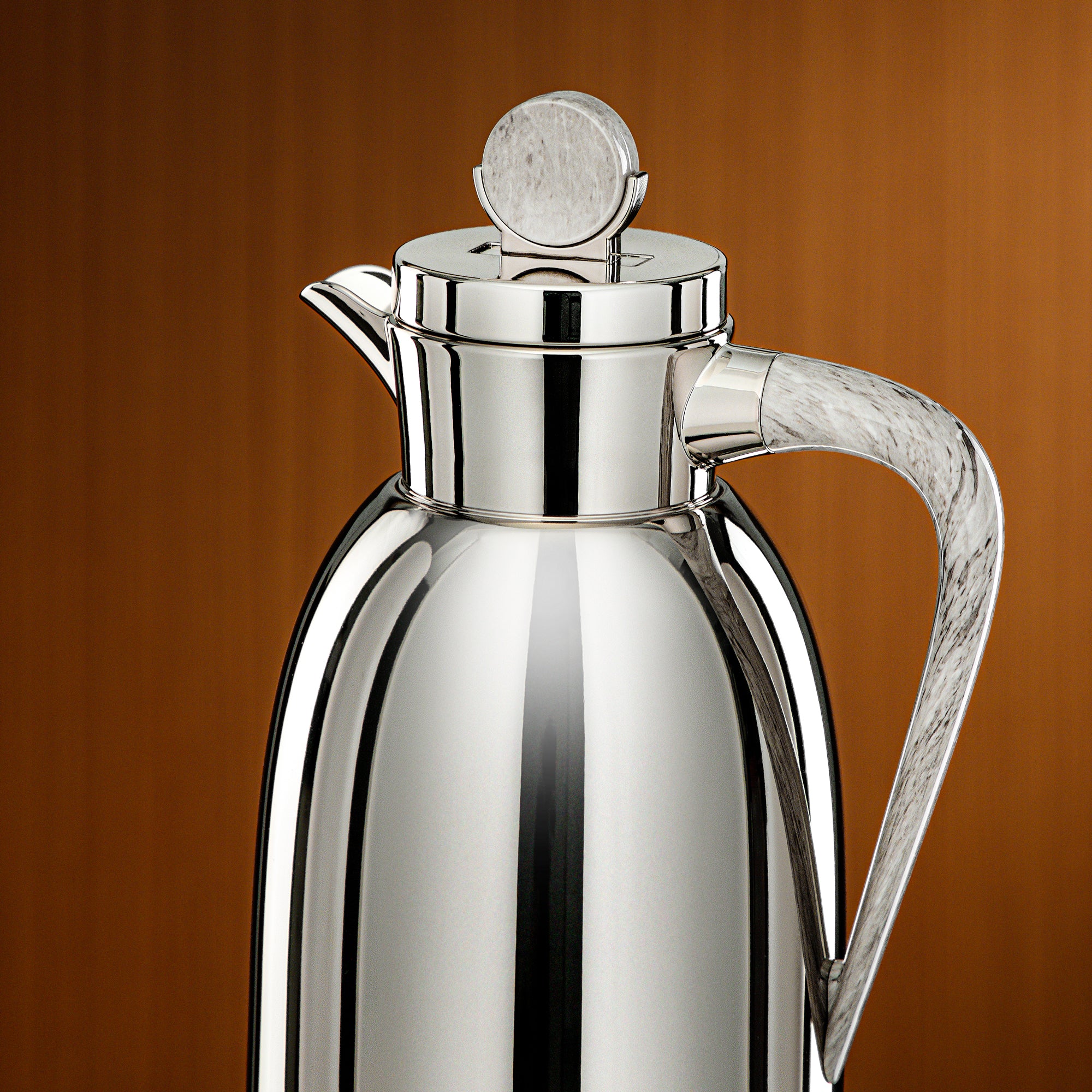 ترمس المرجان 0.7 لتر نيكل ورخام