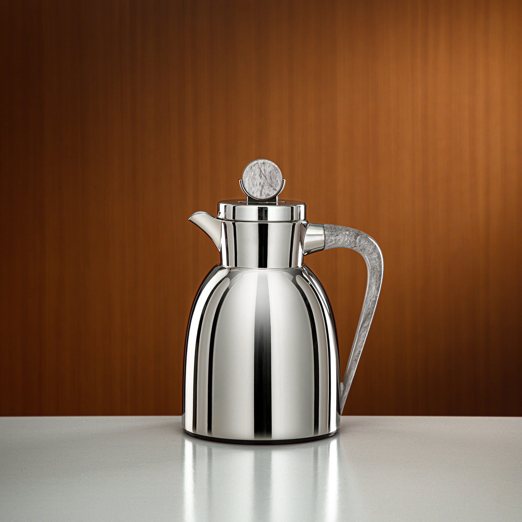 ترمس المرجان 0.7 لتر نيكل ورخام