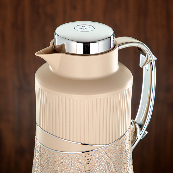 Almarjan 2 Pieces Vacuum Flask Set Beige & Silver - GT112AB-100 BG/C