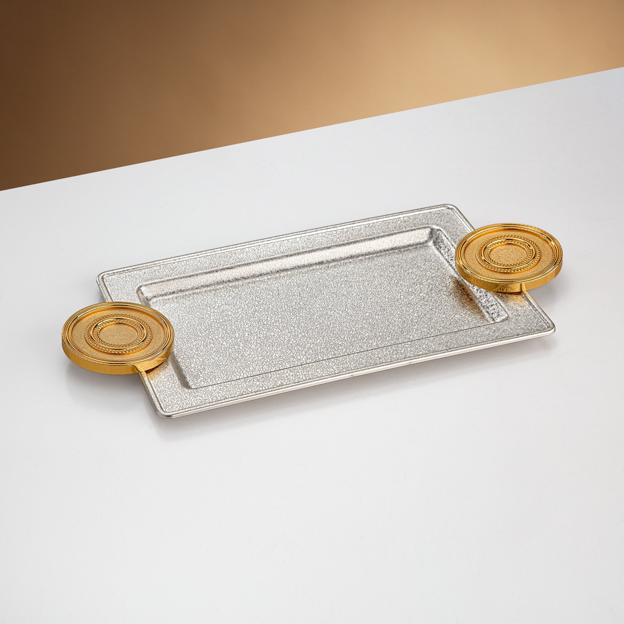 Almarjan Incense Burner Set 4-Piece Silver & Gold