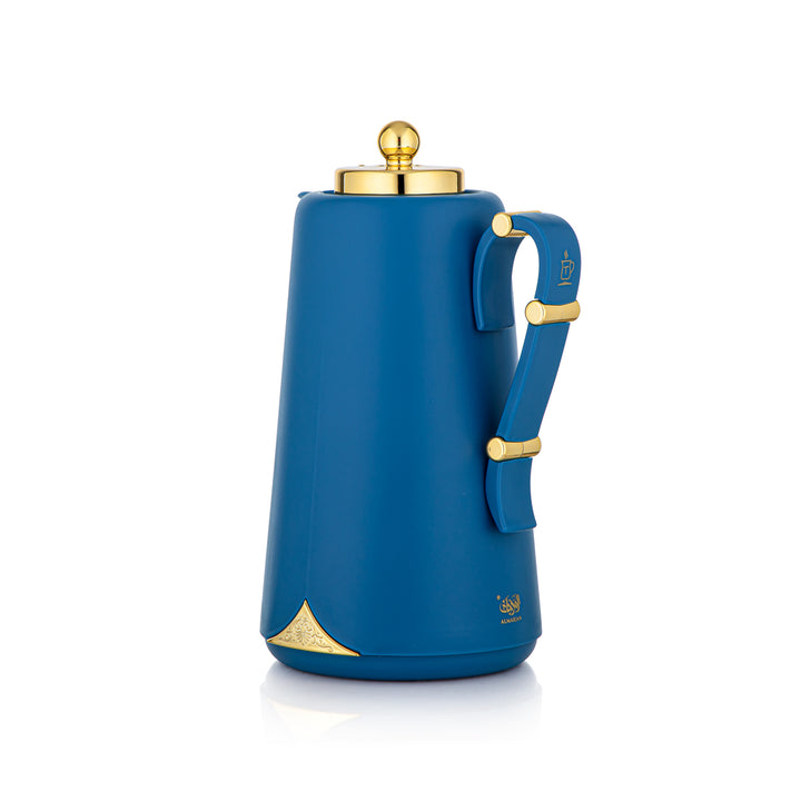 Almarjan 2 Pieces Vacuum Flask Set Blue & Gold - JT23AB-100 BL/G