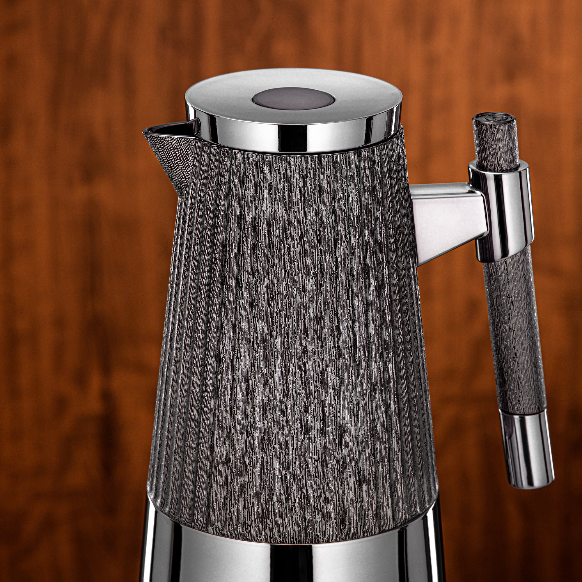 Almarjan Vacuum Flask Set 1L + 1L Gun Black & Silver