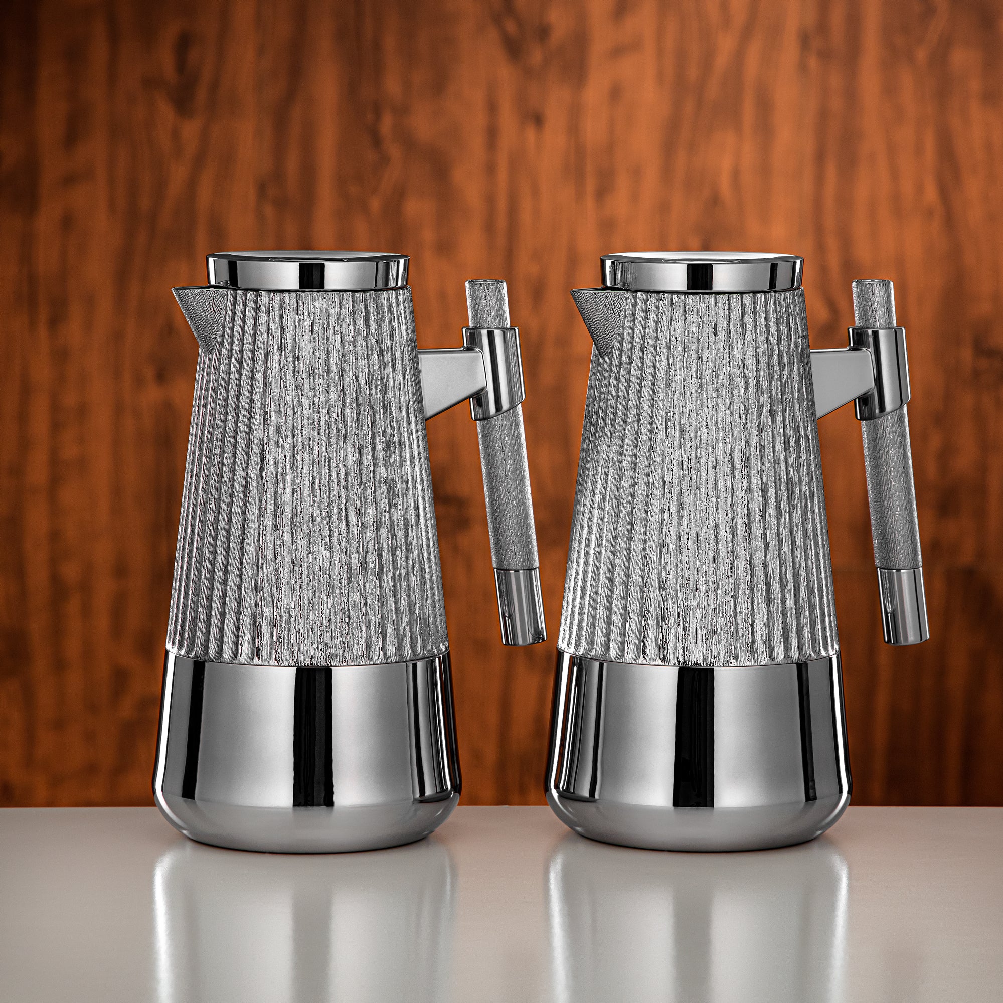 طقم ترامس المرجان 1 لتر + 1 لتر فضي