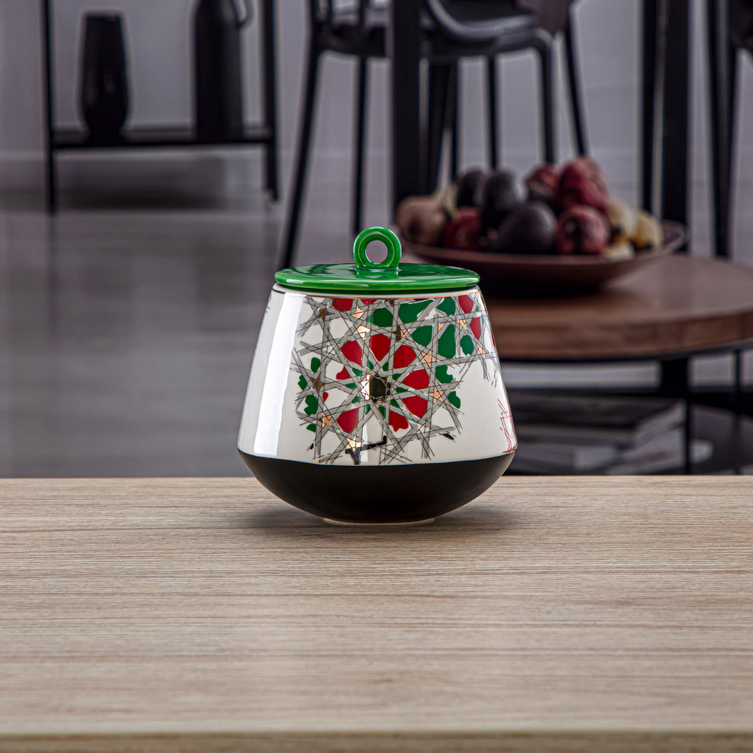 Almarjan 700 ML Fonon Collection Porcelain Cookie Jar - 6748