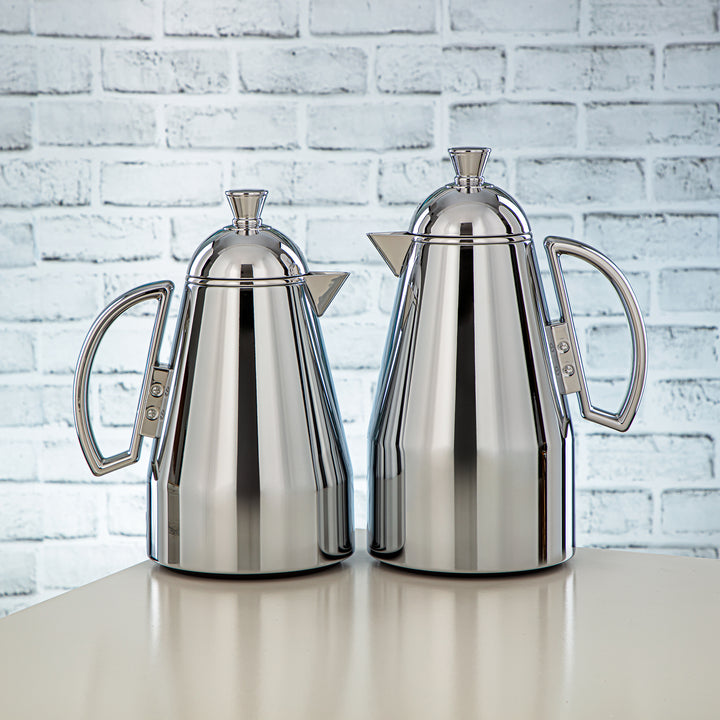 Almarjan 2 Pieces Vacuum Flask Set Silver - QNC-0700/1000C