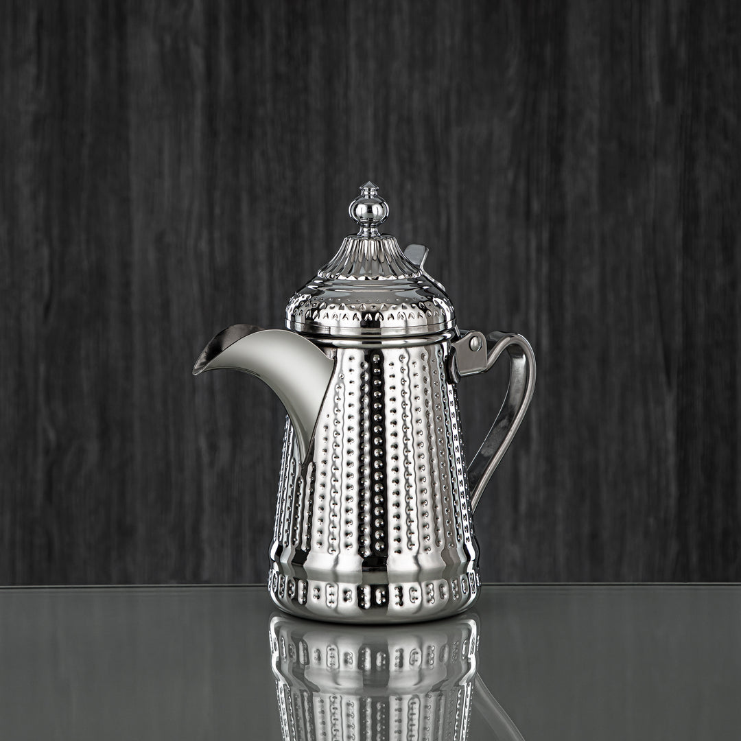 Almarjan 26 Ounce Barari Collection Stainless Steel Coffee Pot Silver - STS0013035
