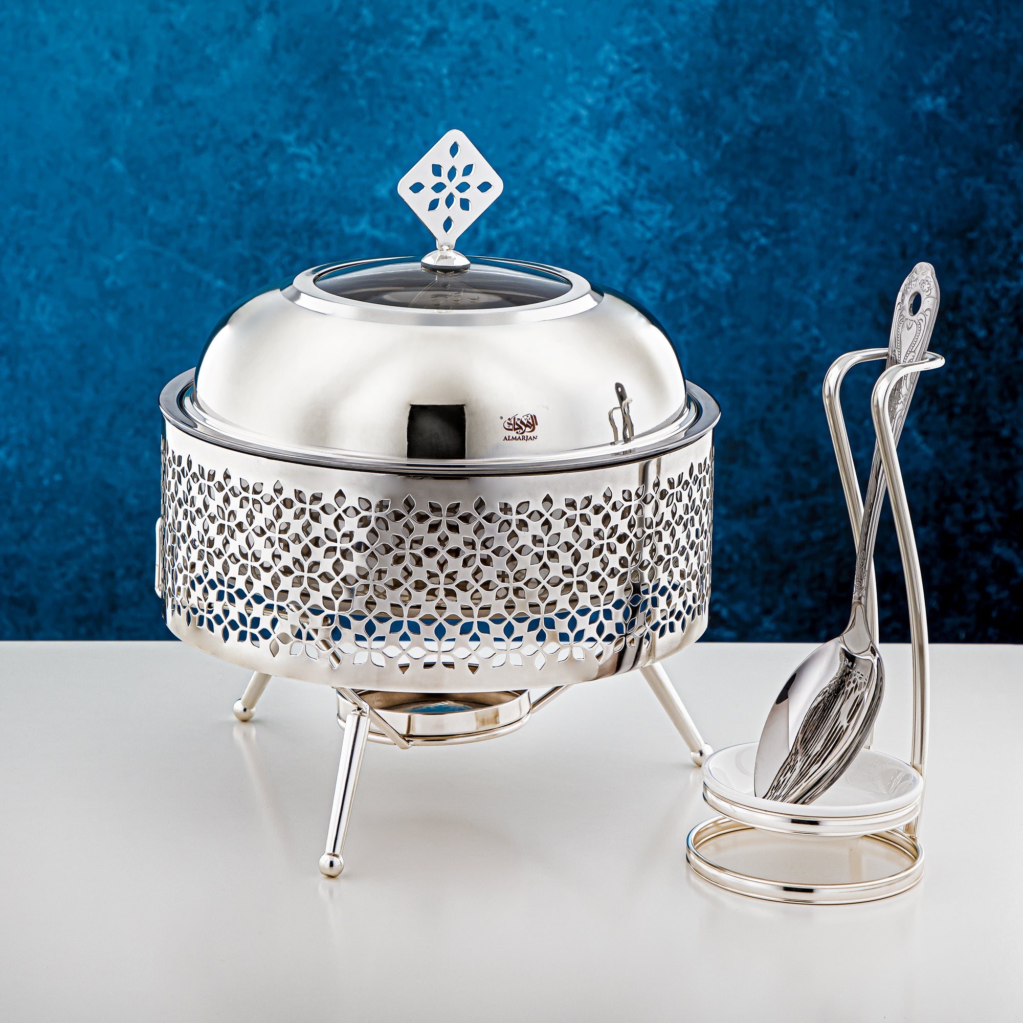 Almarjan 2000 ML Chafing Dish Silver - STS0013194