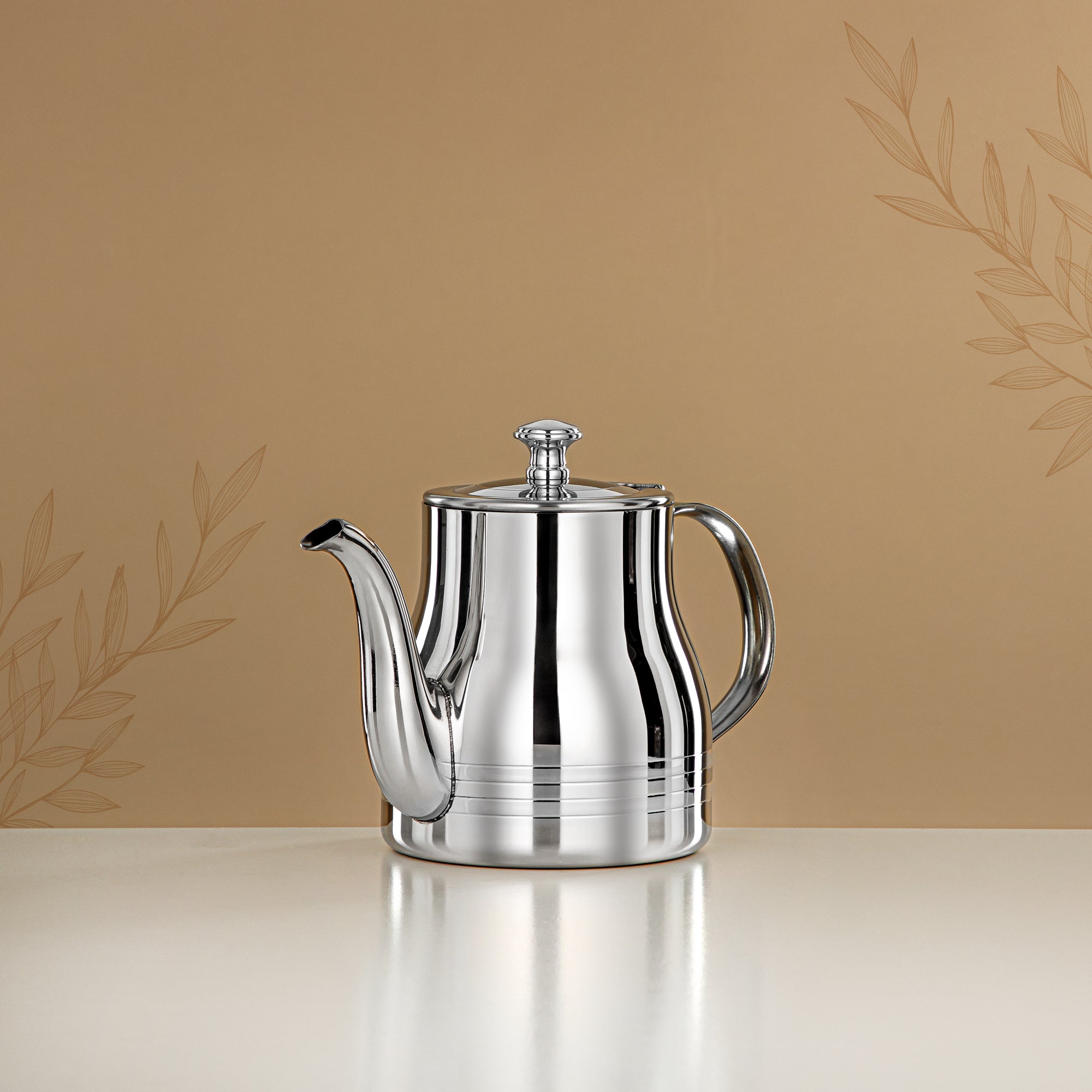 Almarjan Teapot Stainless Steel 0.7L – Elegance