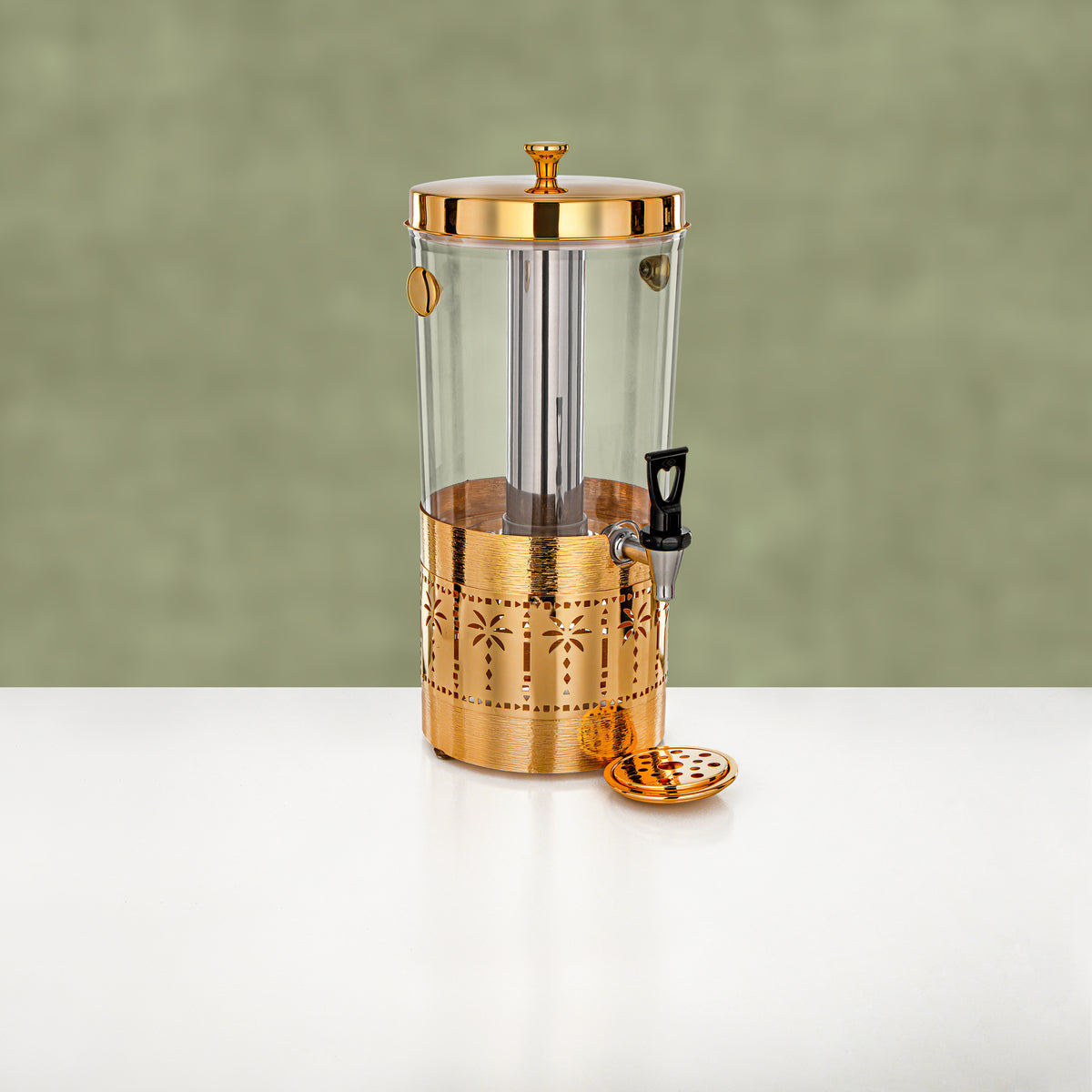 Almarjan 8L Juice Dispenser, Brushed Gold