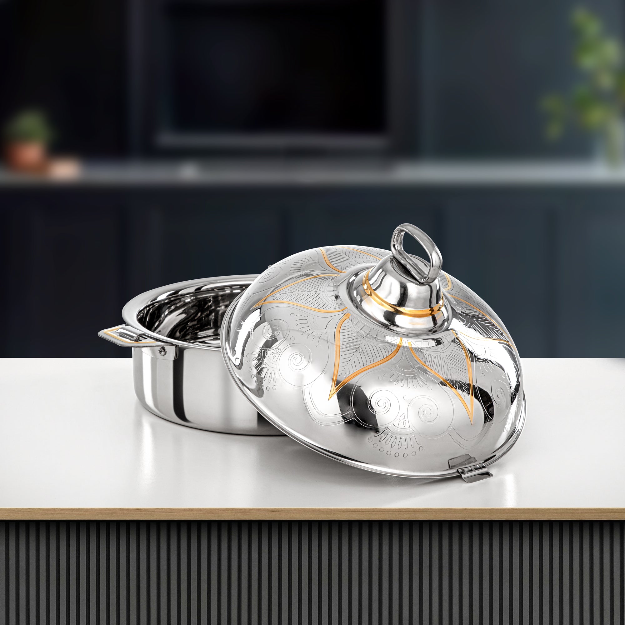 حرارات المرجان 30 سم فضي وذهبي