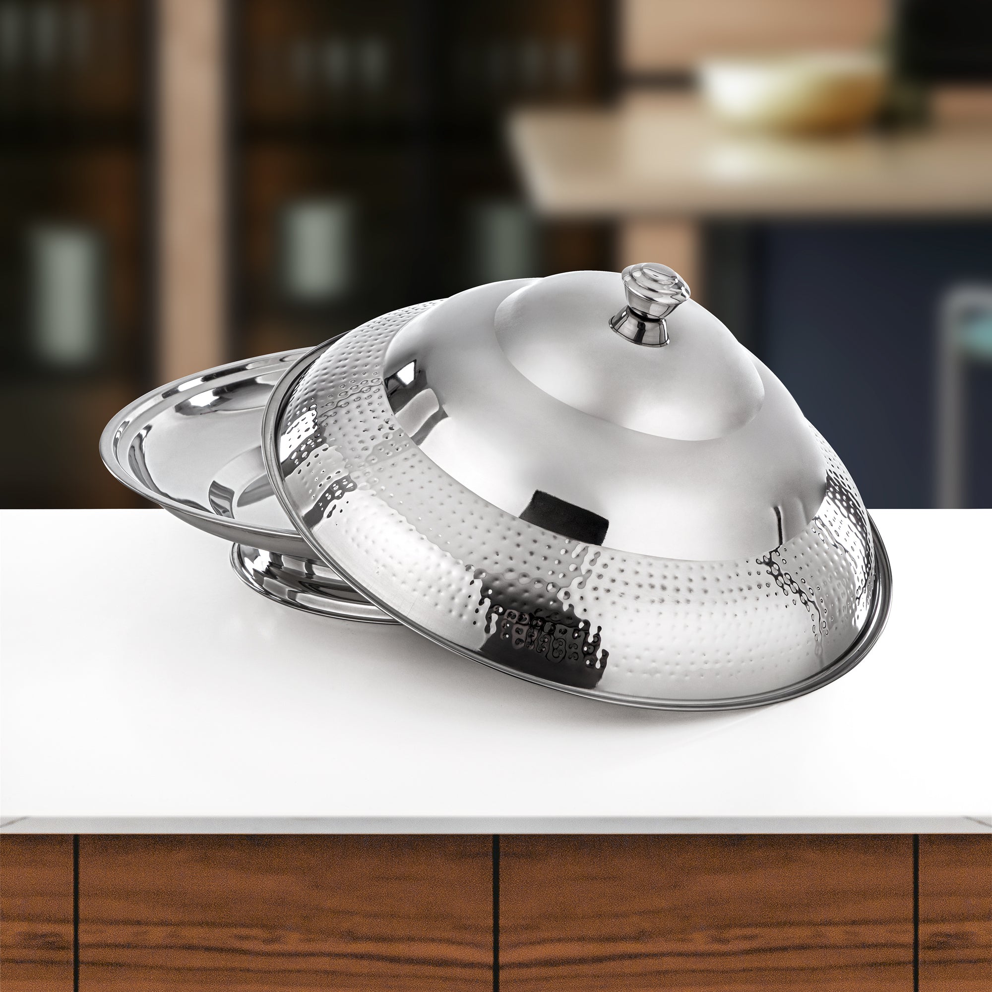 Almarjan Koozy Tray 60 cm Silver (H25M20)