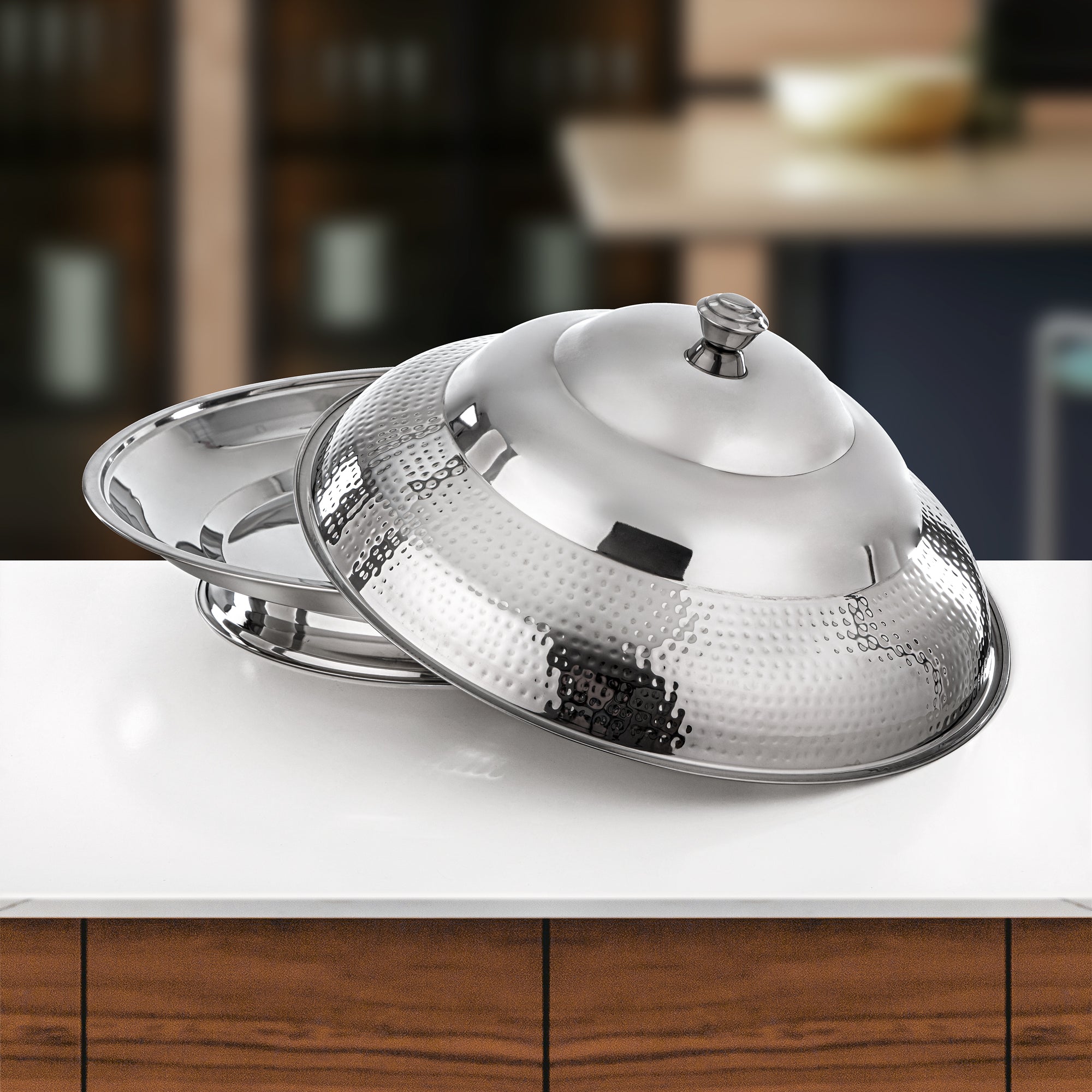 Almarjan Koozy Tray 65 cm Silver (H25M20)