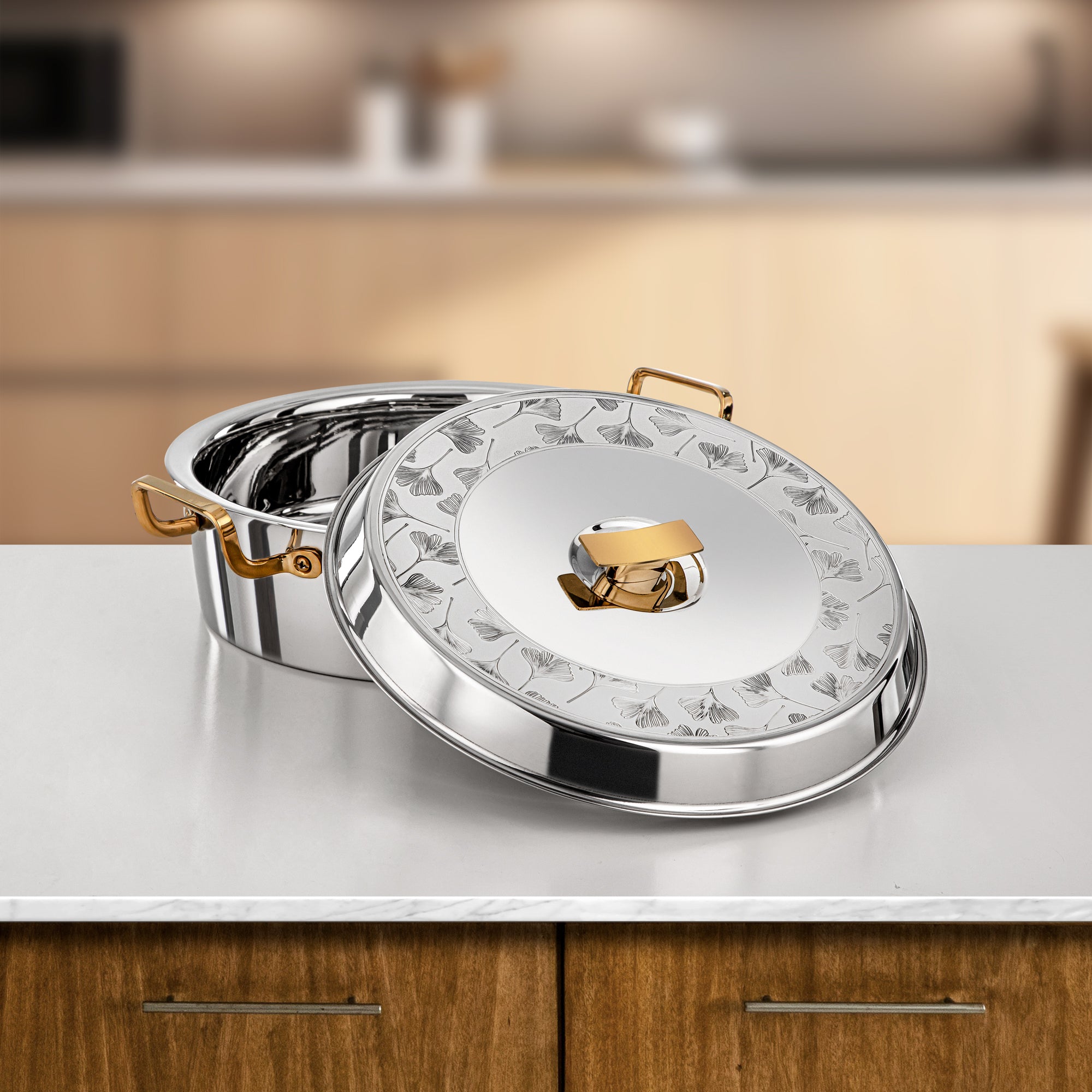 المرجان بدر حرارات 30 سم فضي وذهبي