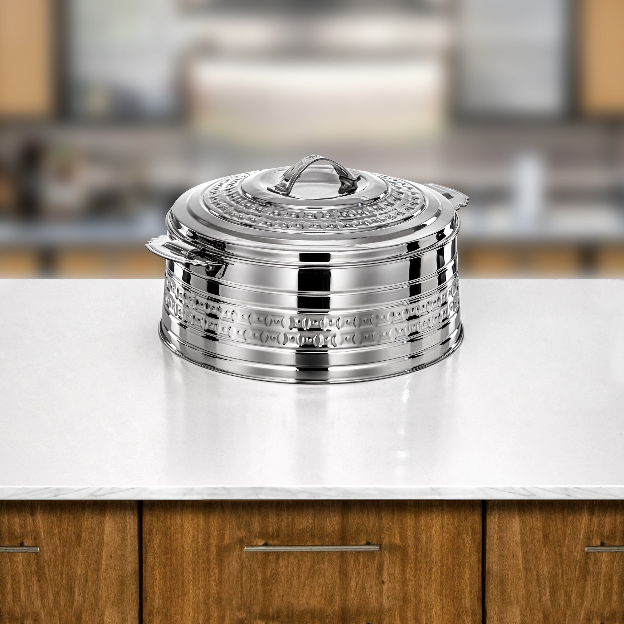 Almarjan Rodha Hot Pot Set 4 Pieces Silver